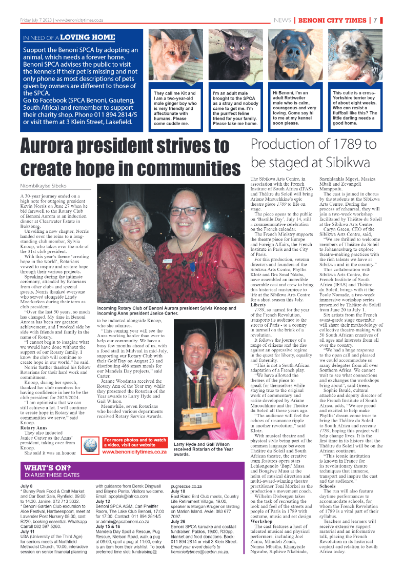 Benoni City Times 7 July  2023 page 7