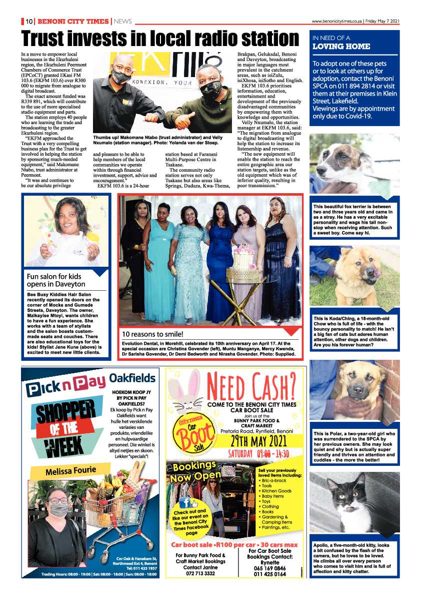 Benoni City Times 7 May 2021 page 10