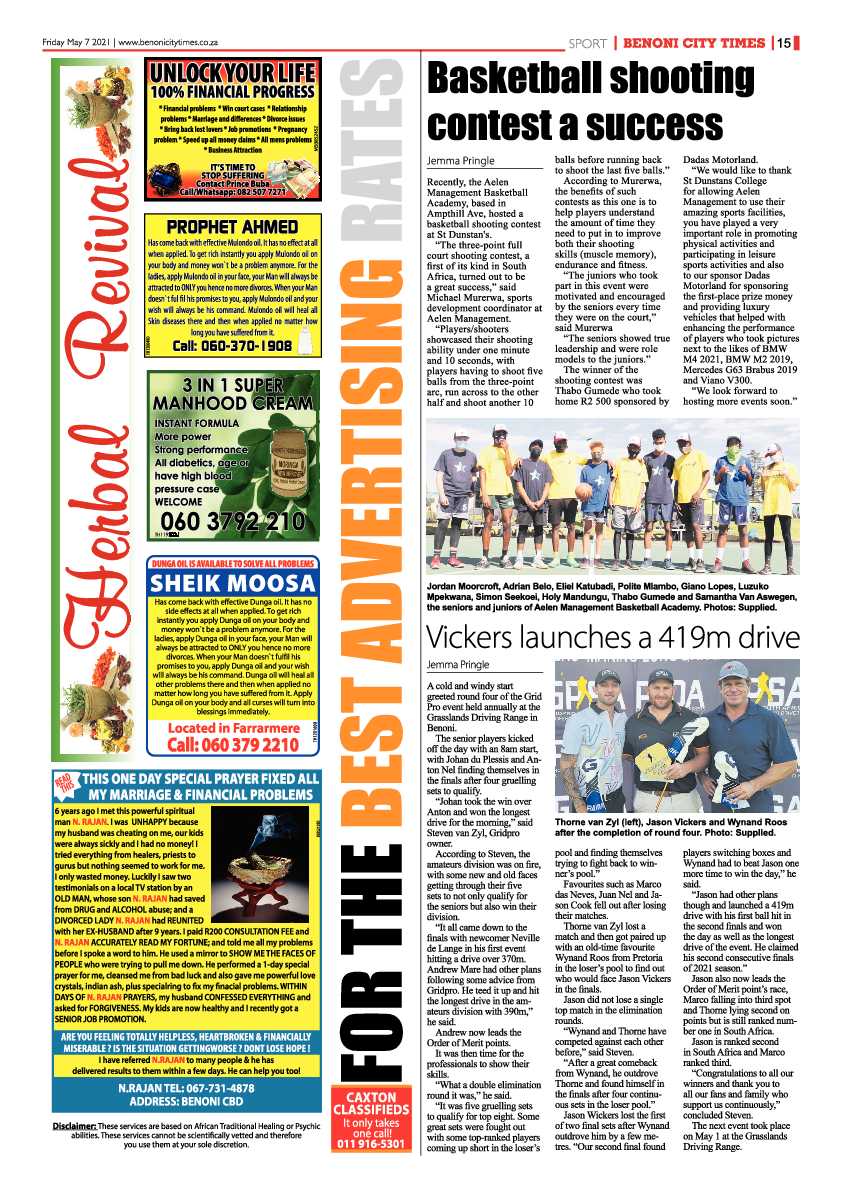 Benoni City Times 7 May 2021 page 15