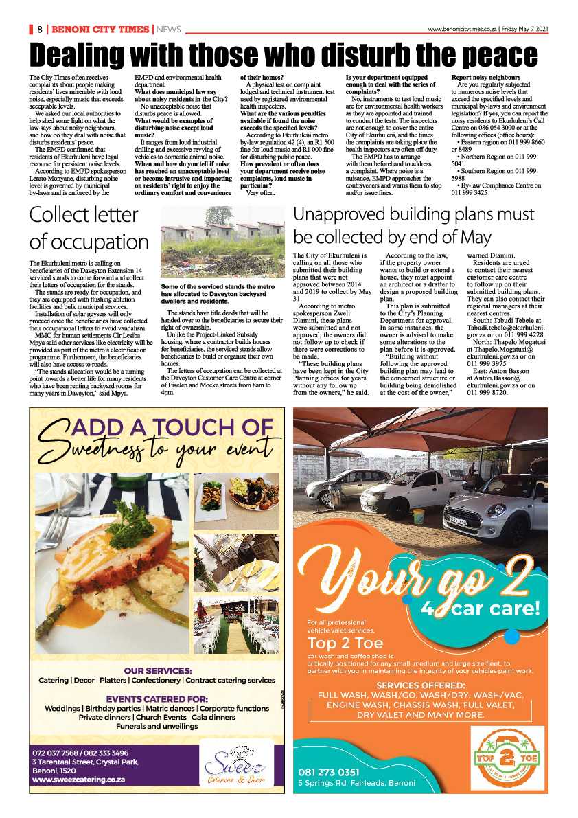 Benoni City Times 7 May 2021 page 8
