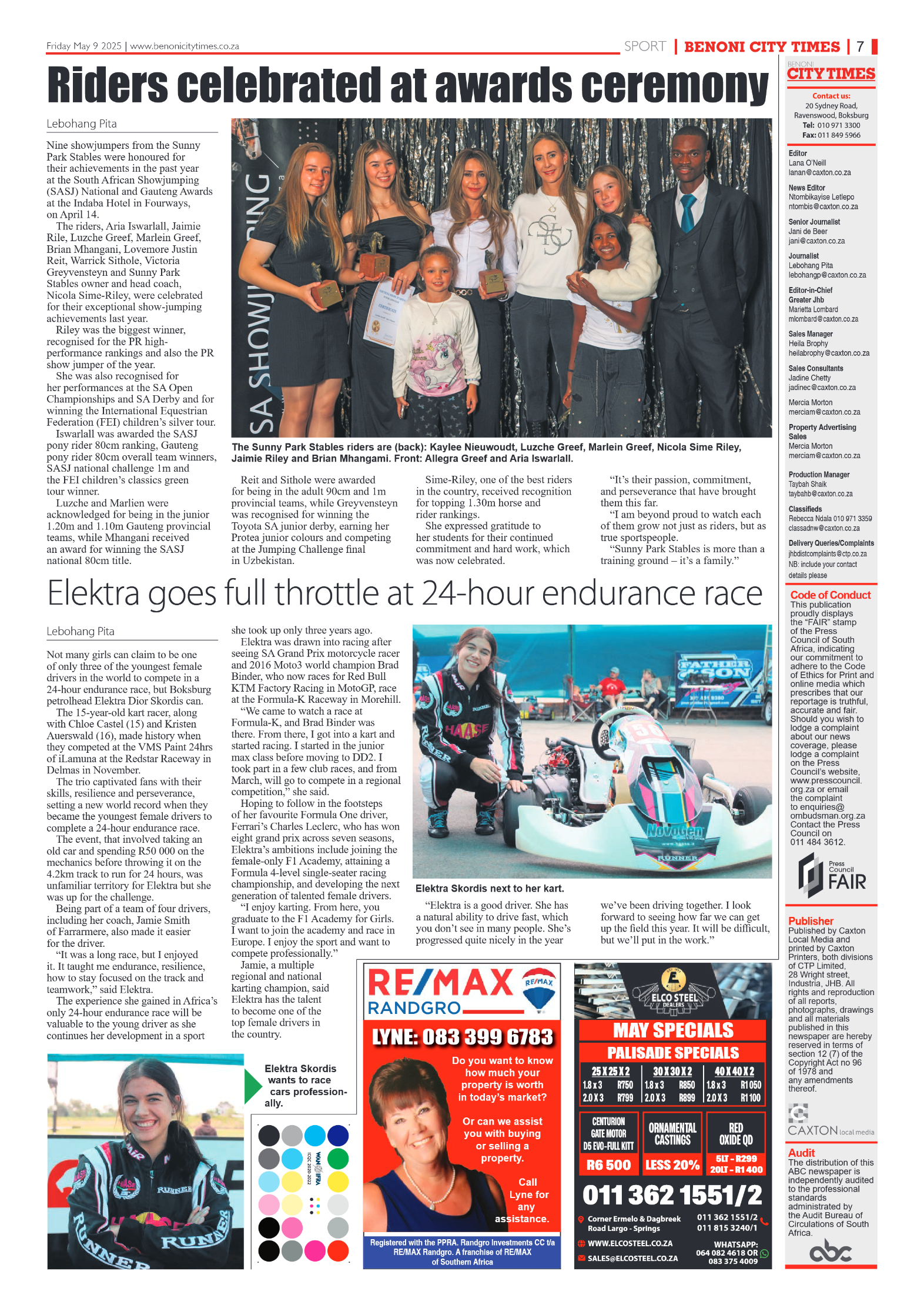 Benoni City Times 7 May 2025 page 7