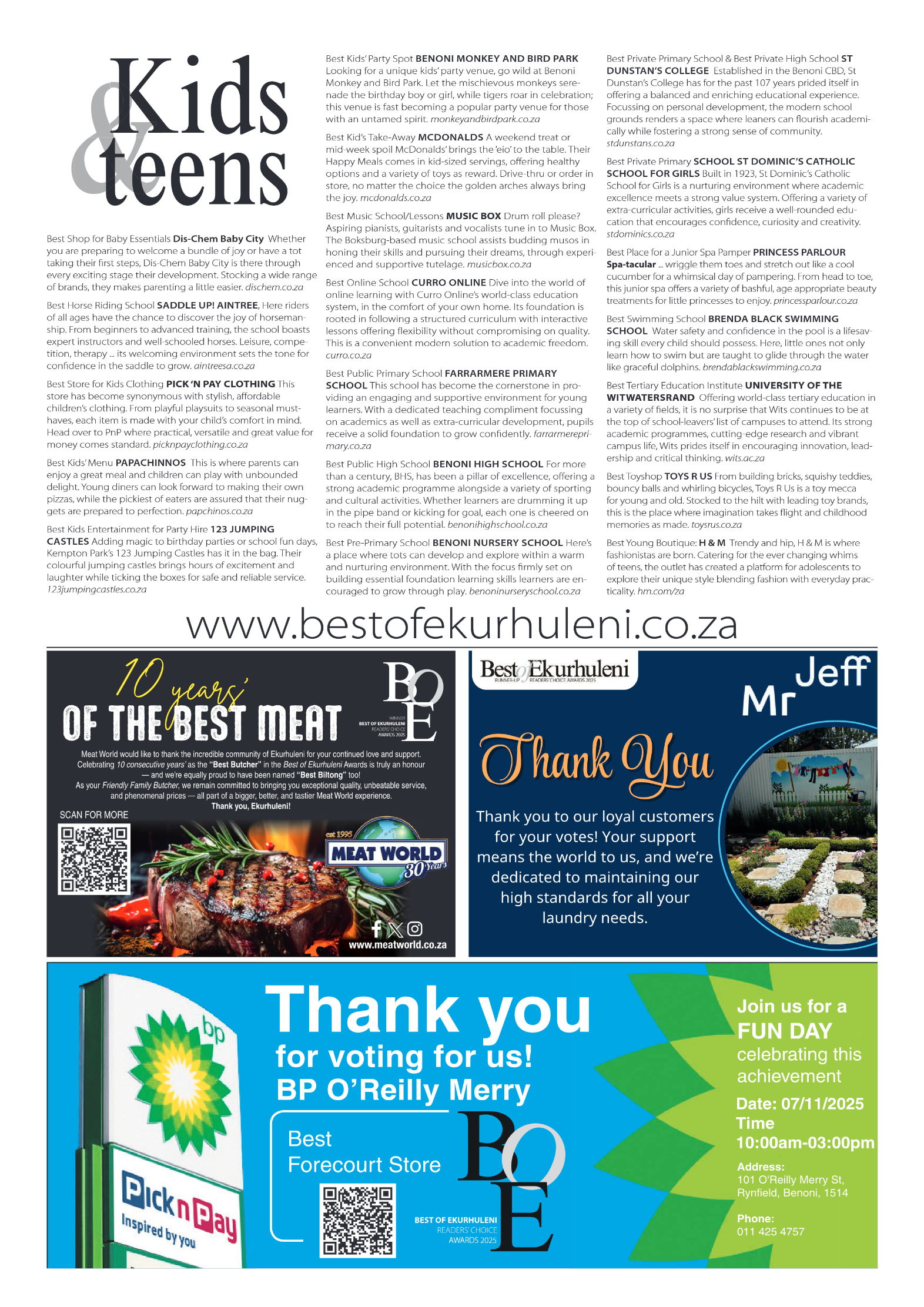 Benoni City Times 7 November 2025 page 15