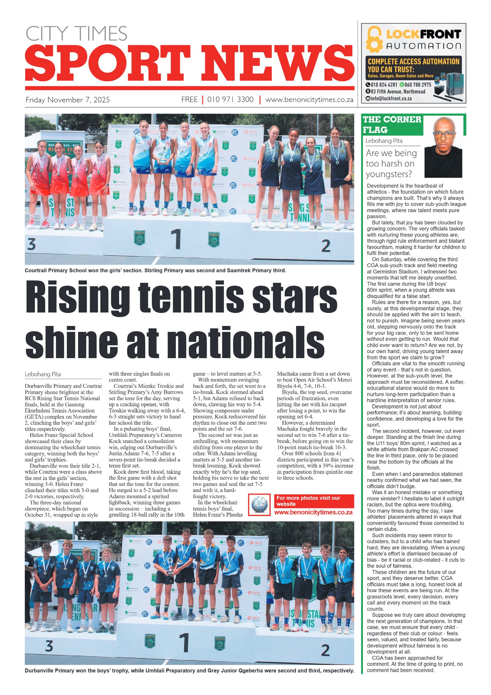 Benoni City Times 7 November 2025 page 20