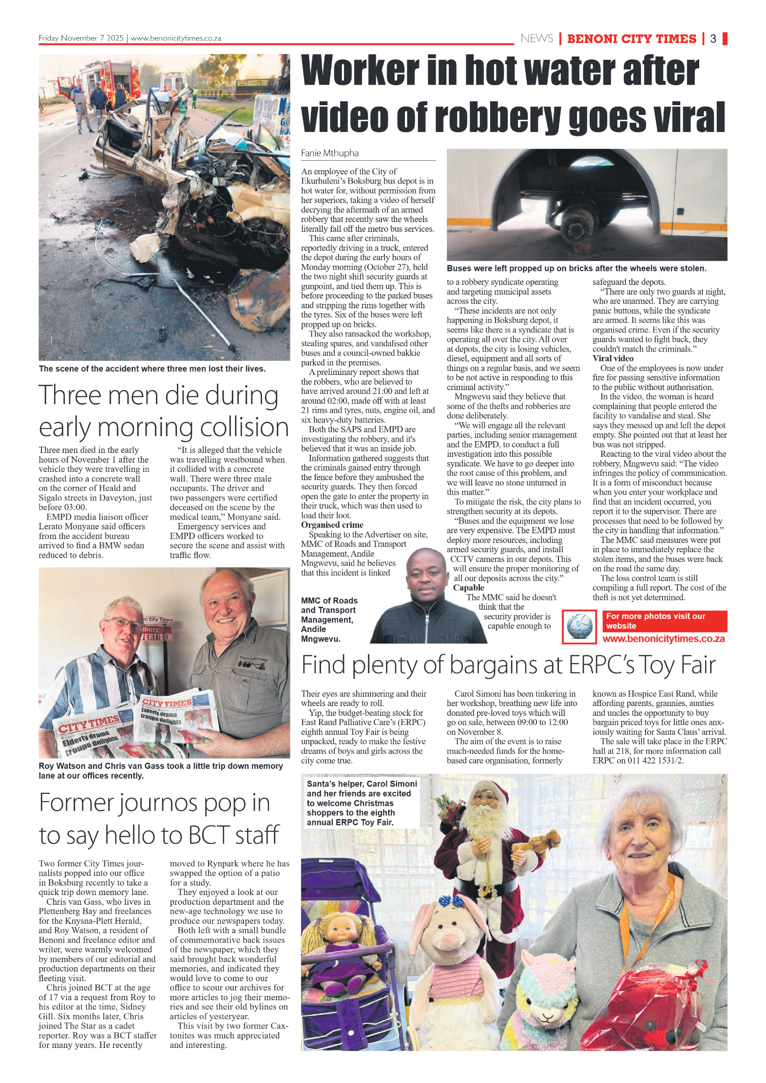 Benoni City Times 7 November 2025 page 3