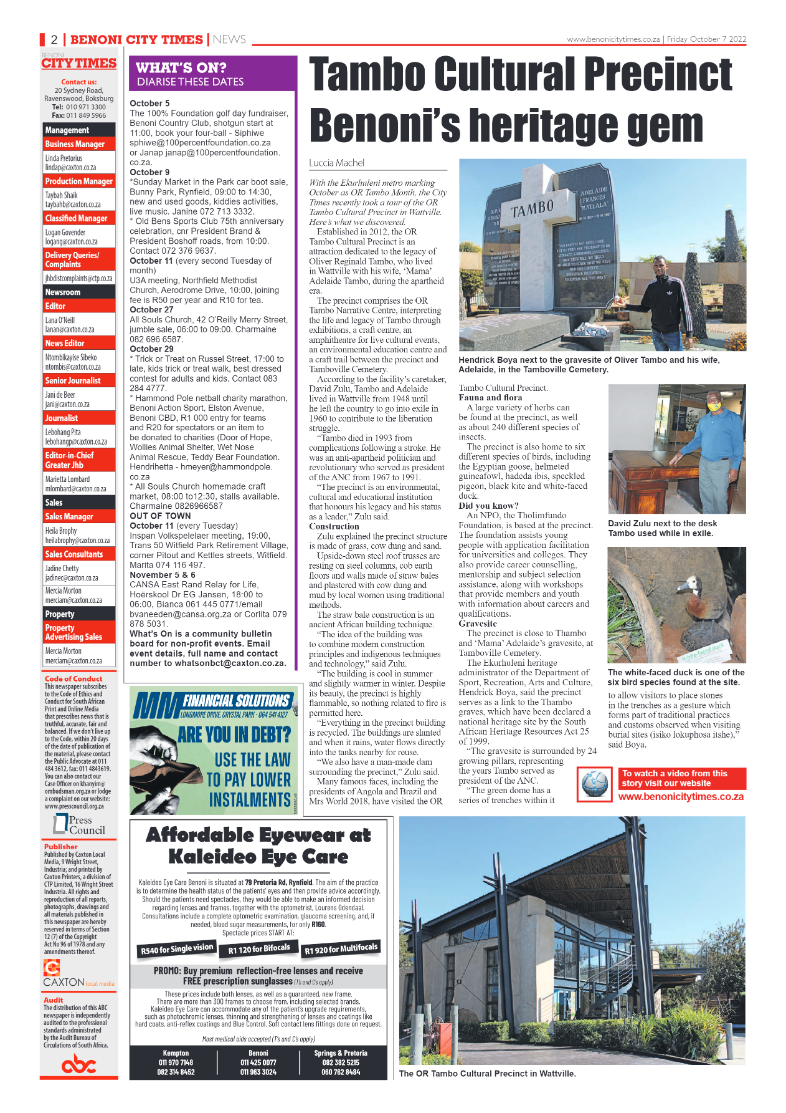 Benoni City Times 7 October 2022 page 2