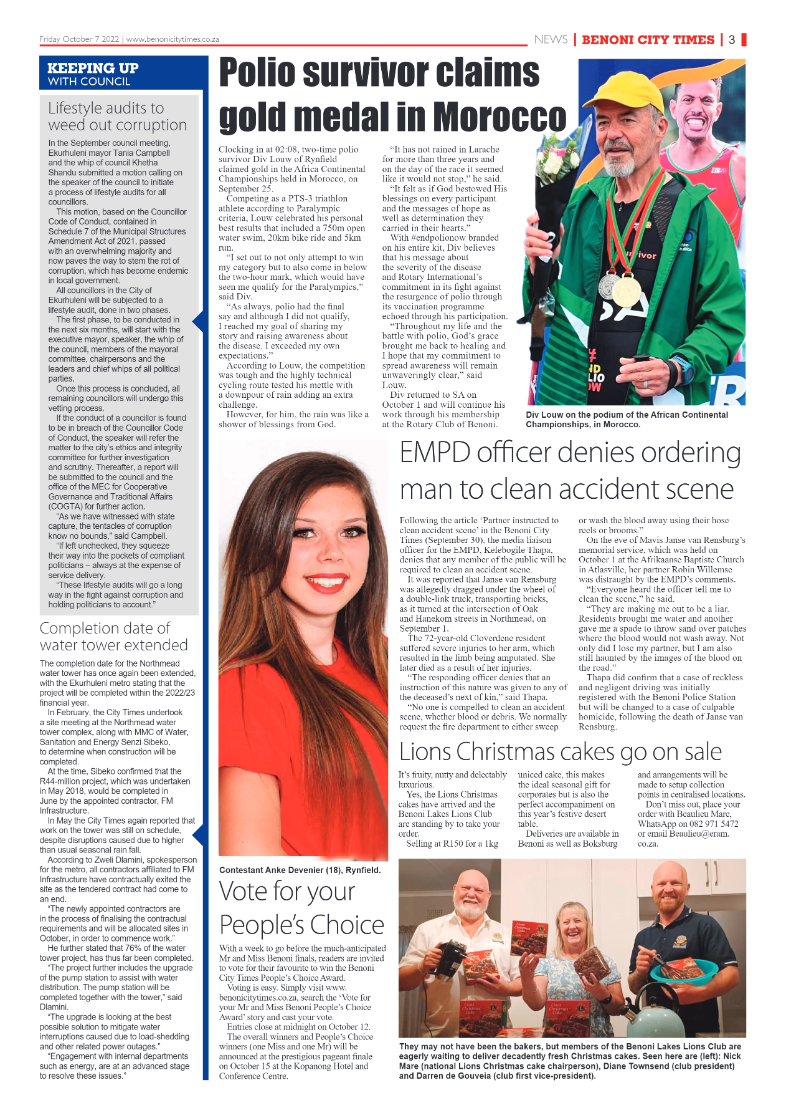 Benoni City Times 7 October 2022 page 3