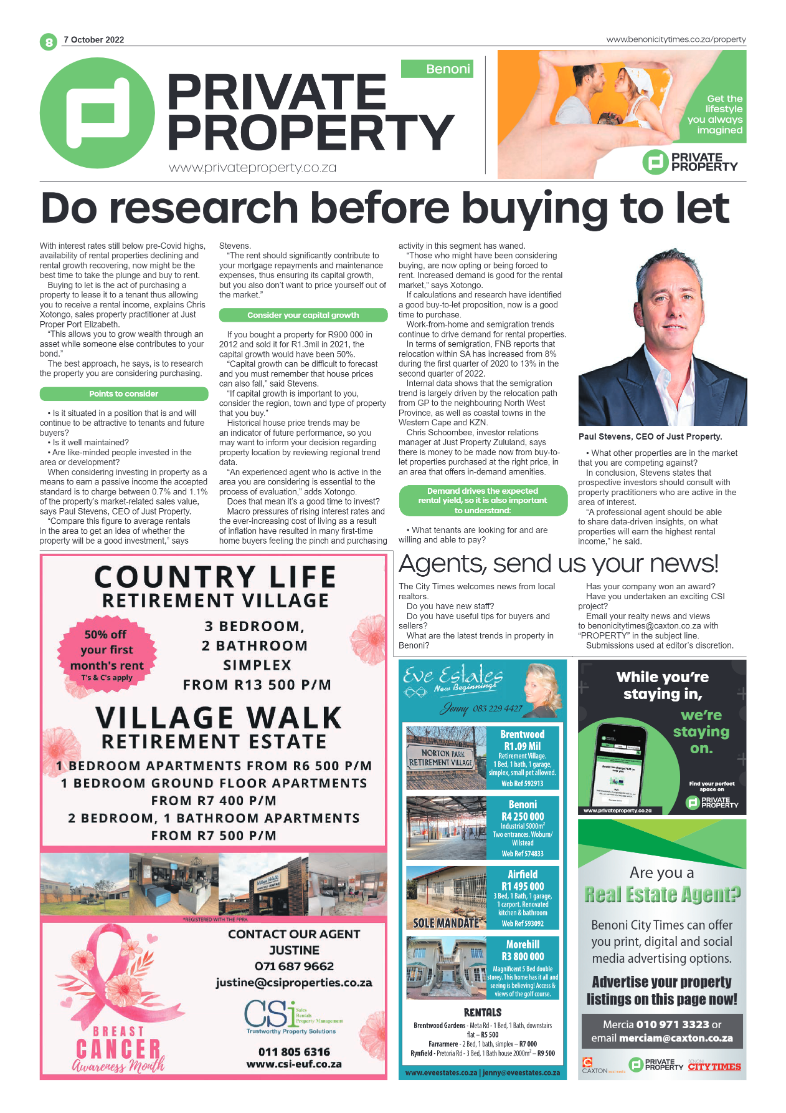 Benoni City Times 7 October 2022 page 8