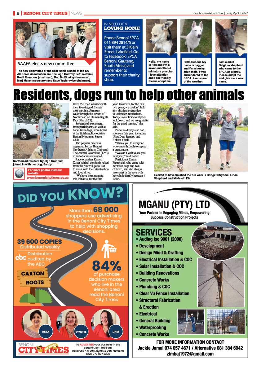 Benoni City Times 8 April 2022 page 6