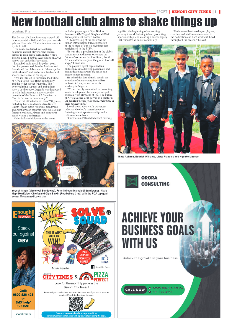 Benoni City Times 8 December 2023 page 11