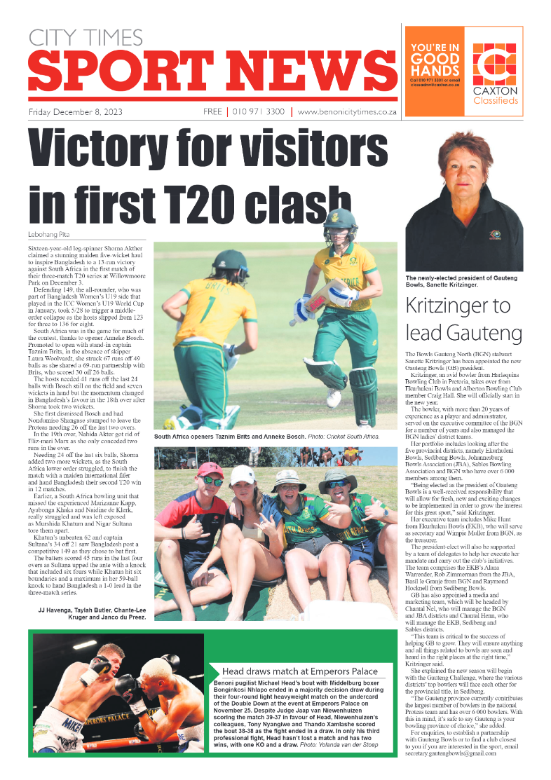 Benoni City Times 8 December 2023 page 12