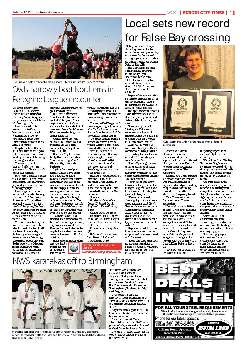 Benoni City Times 8 July 2022 page 11