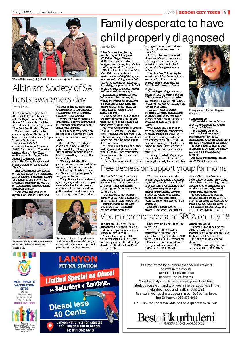 Benoni City Times 8 July 2022 page 5
