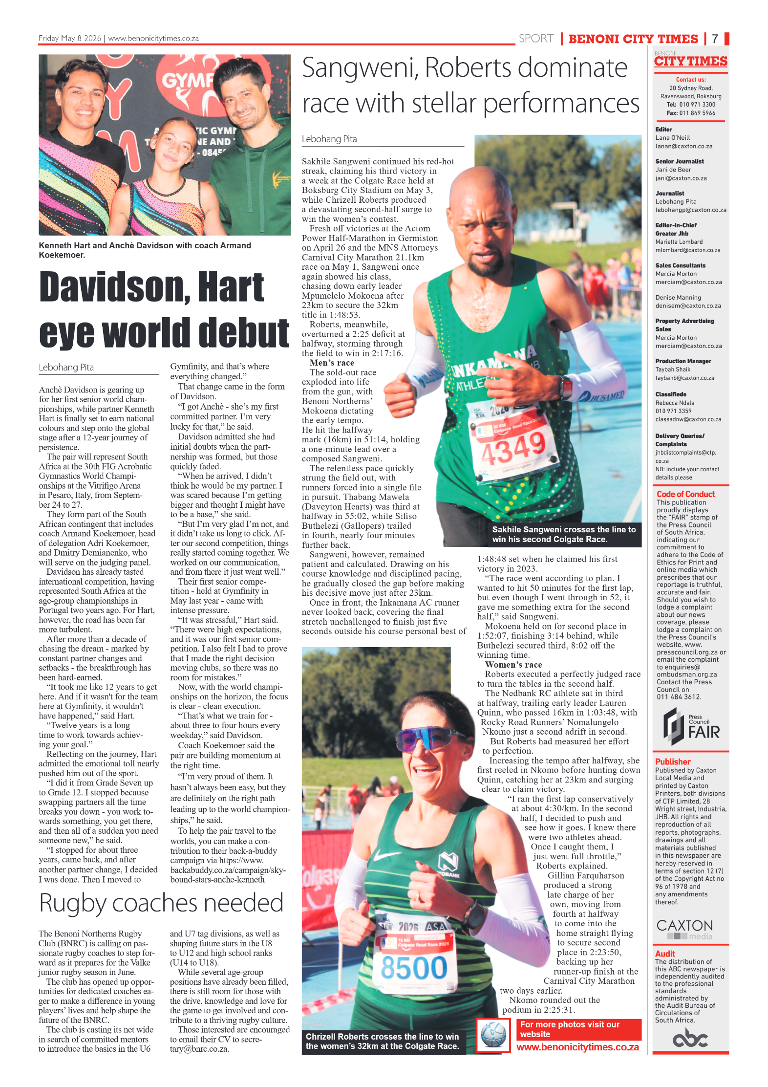 Benoni City Times 8 May 2026 page 7