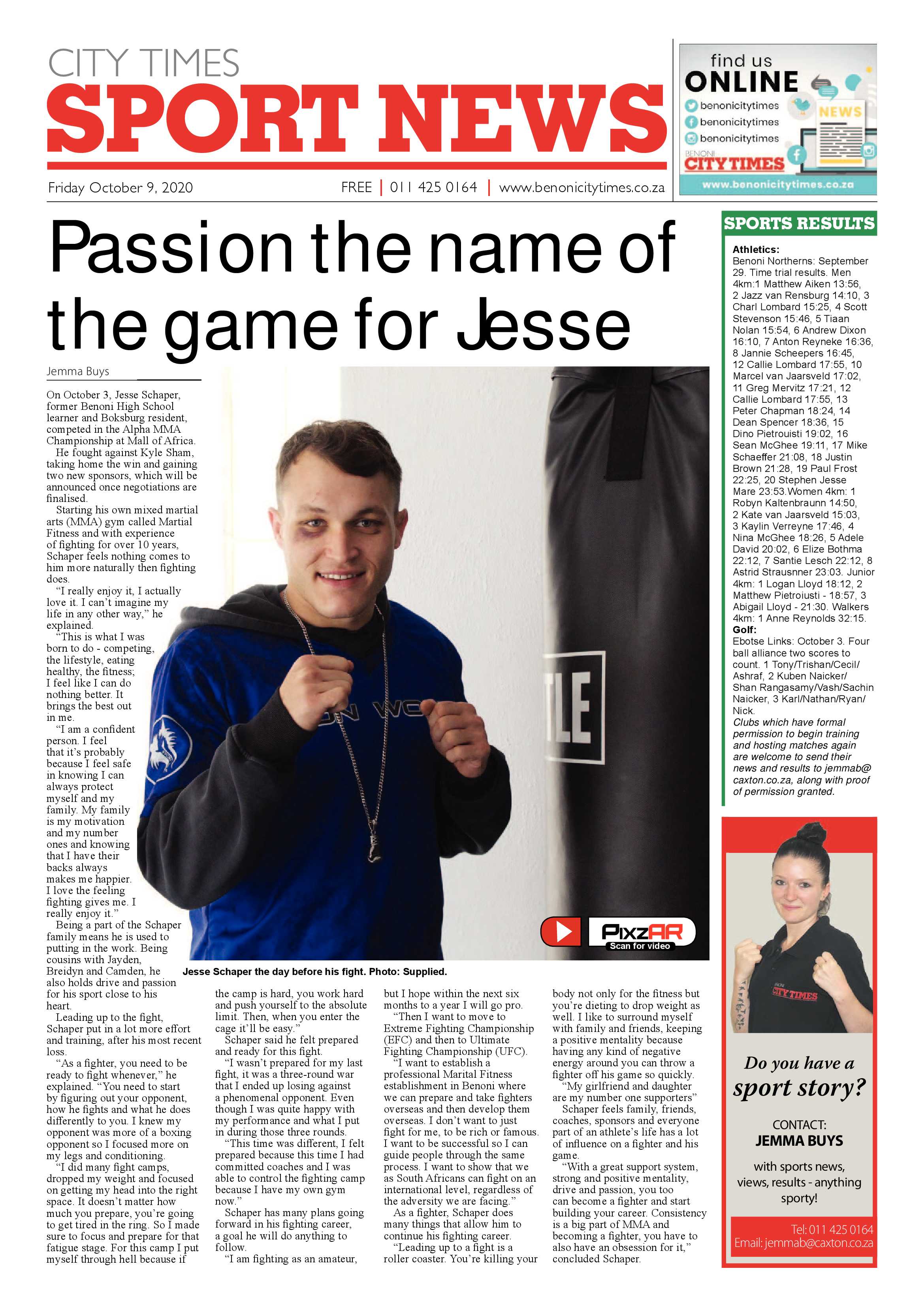 Benoni City Times 8 October 2020 page 12