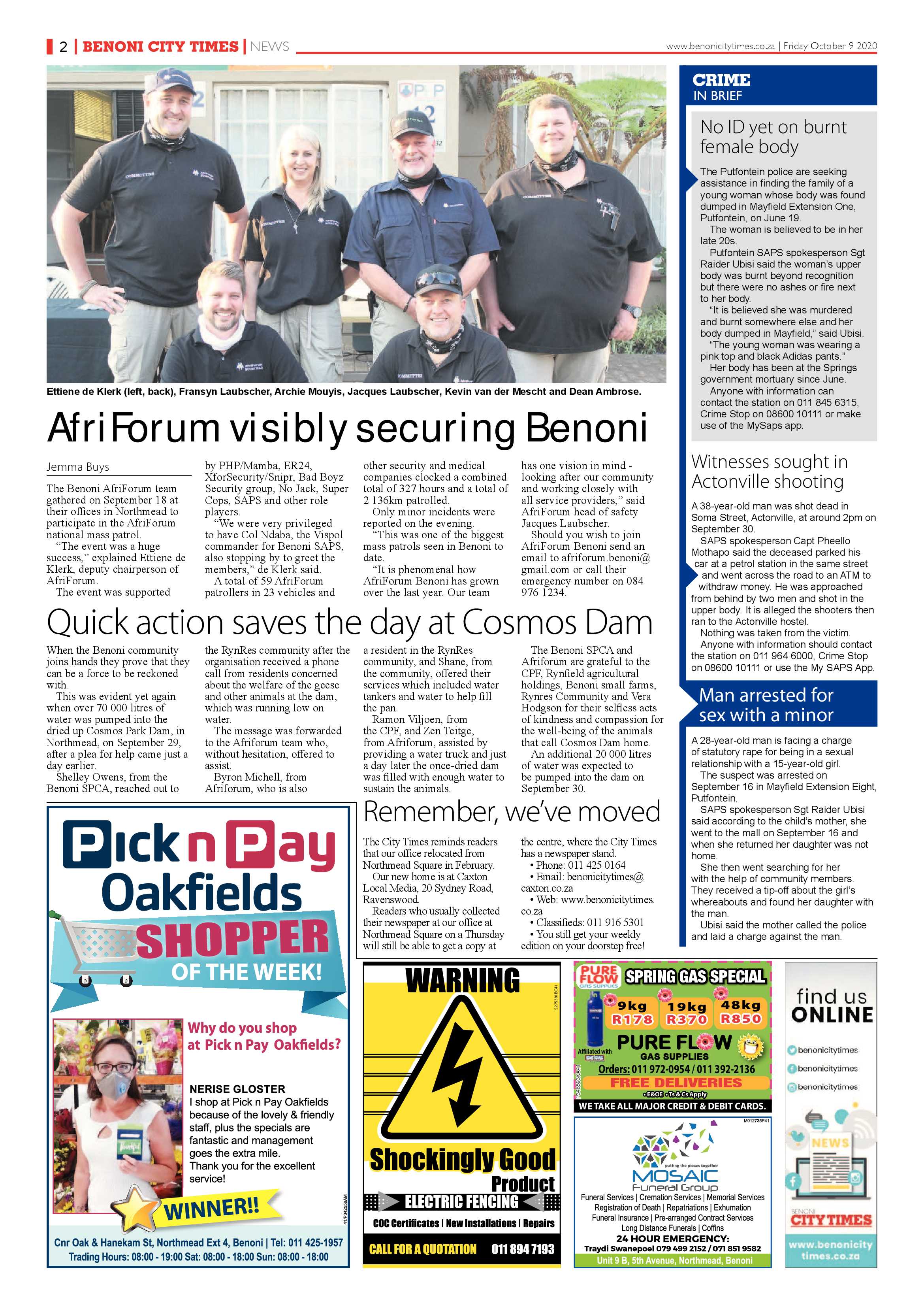 Benoni City Times 8 October 2020 page 2
