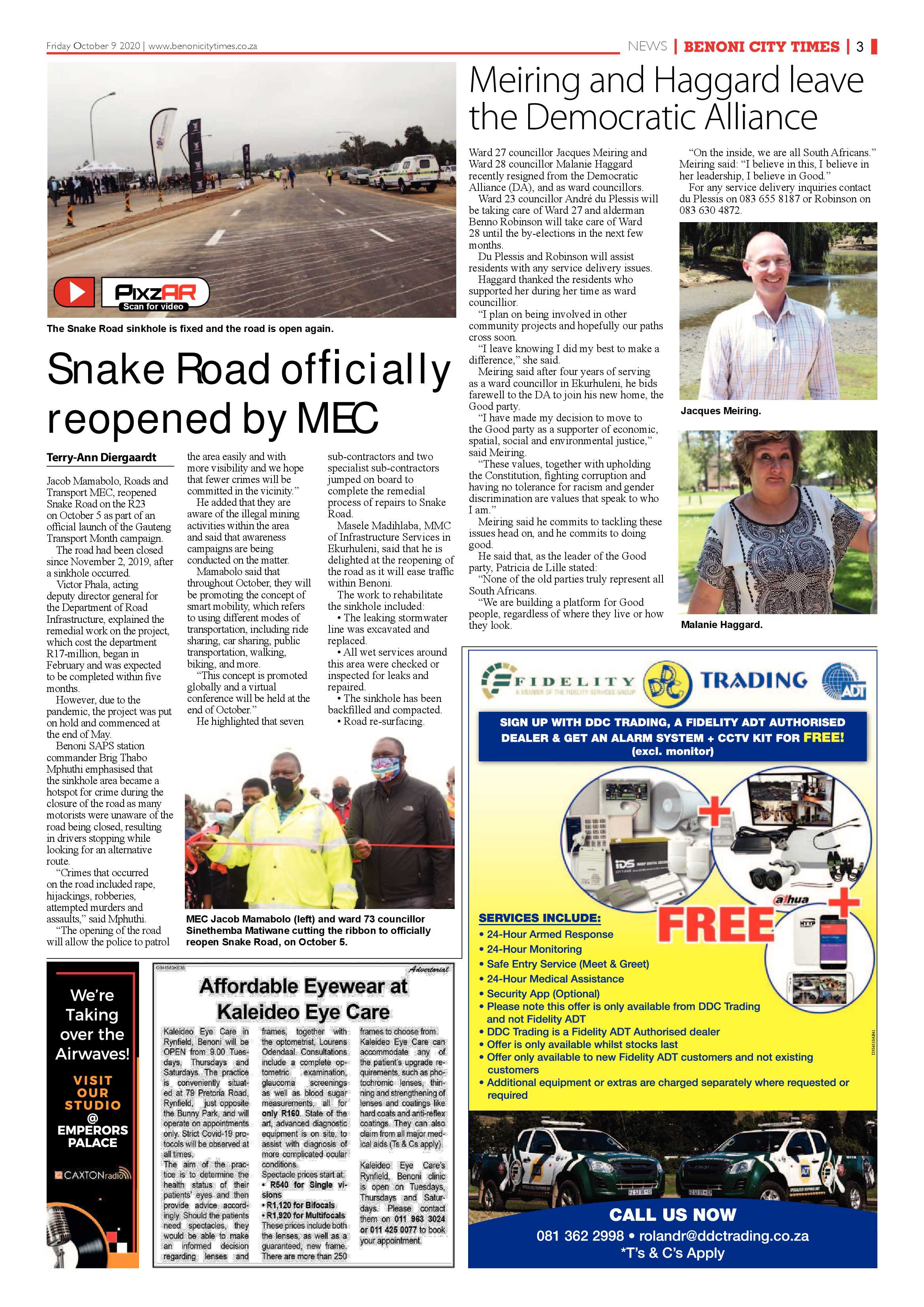 Benoni City Times 8 October 2020 page 3