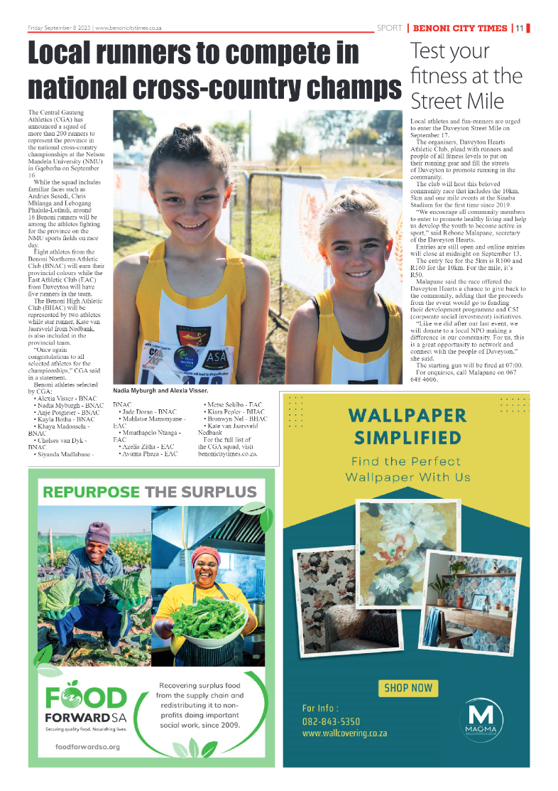 Benoni City Times 8 September 2023 page 11