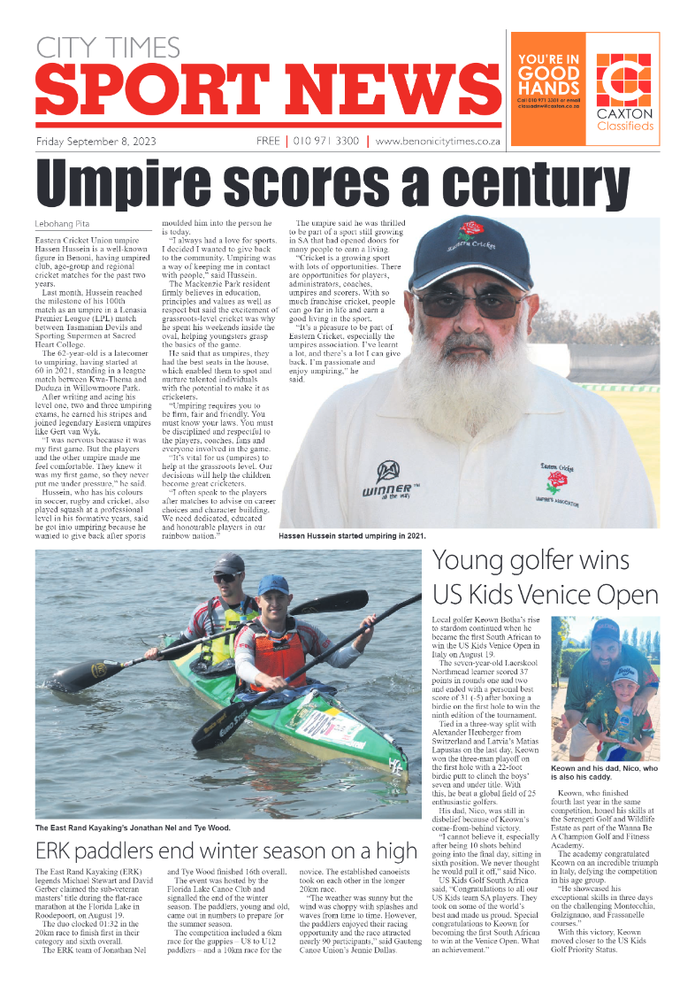 Benoni City Times 8 September 2023 page 12