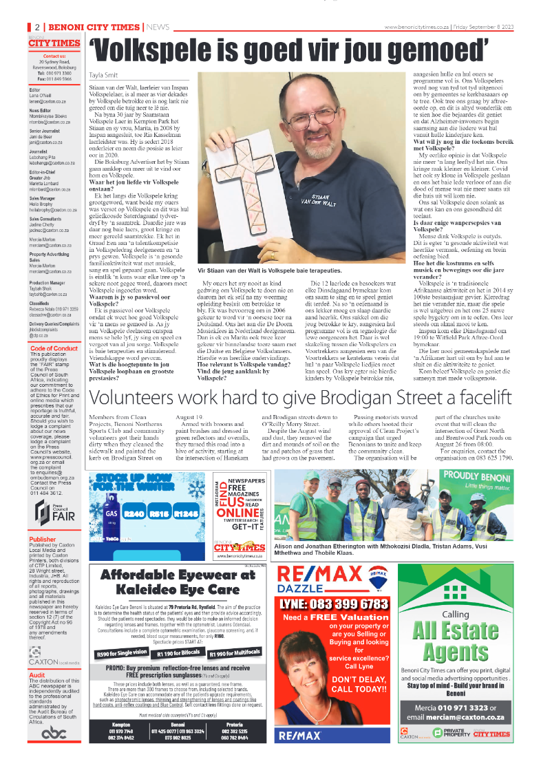 Benoni City Times 8 September 2023 page 2