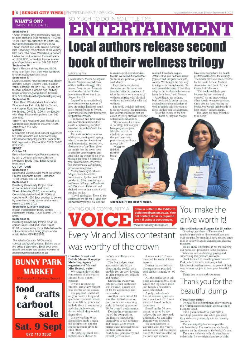 Benoni City Times 8 September 2023 page 6