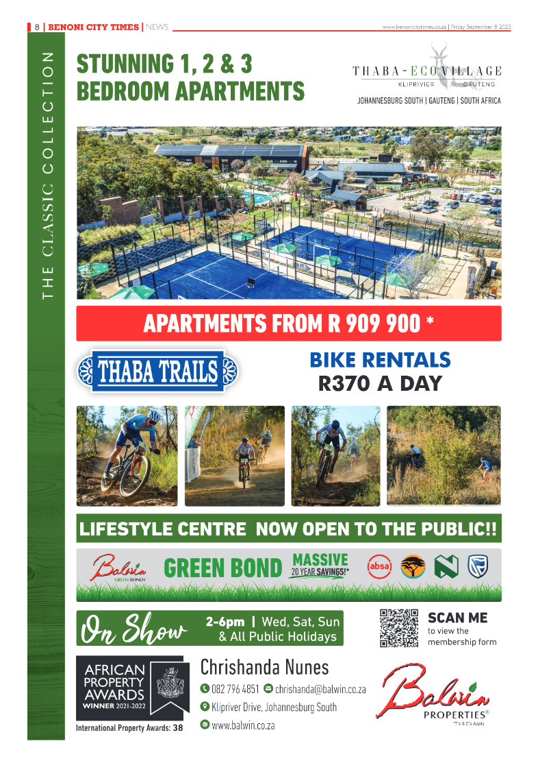 Benoni City Times 8 September 2023 page 8