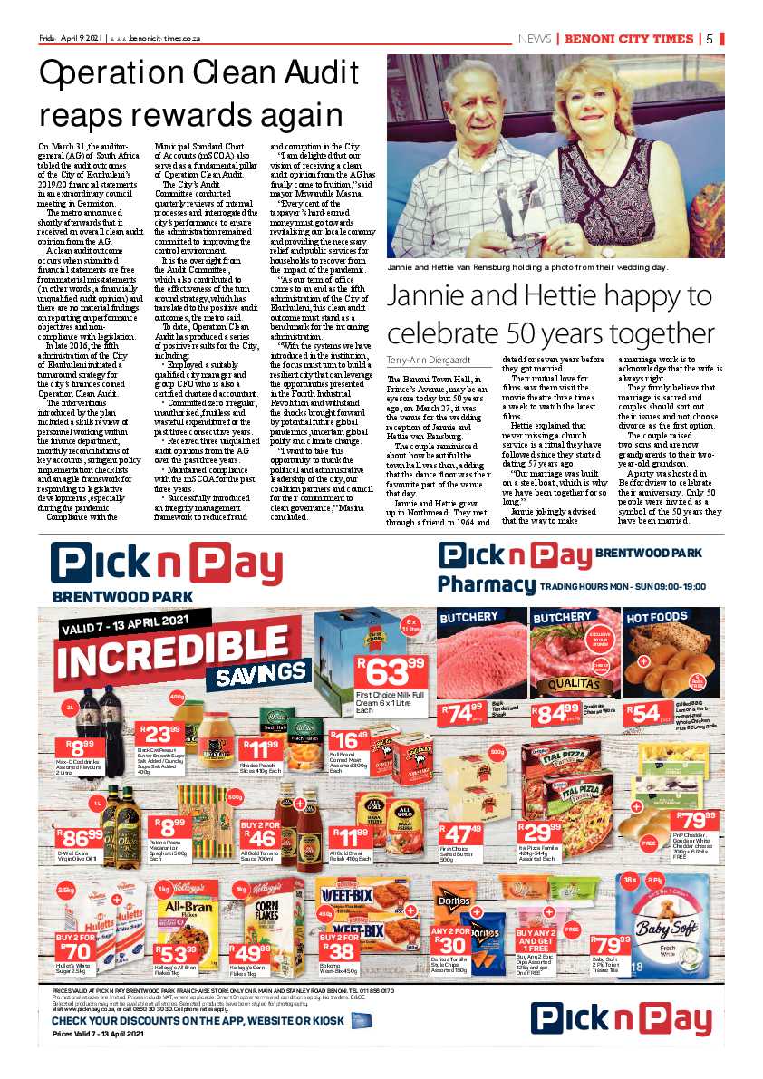Benoni City Times 9 April 2021 page 5
