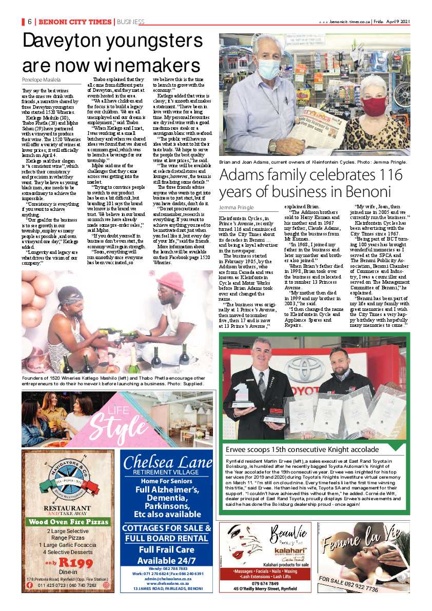 Benoni City Times 9 April 2021 page 6