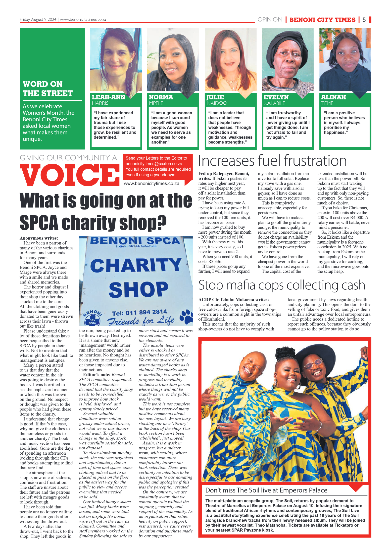 Benoni City Times 9 August 2024 page 5