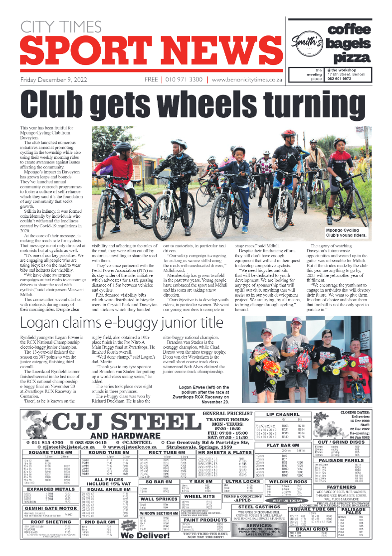 Benoni City Times 9 Dec 2022 page 12