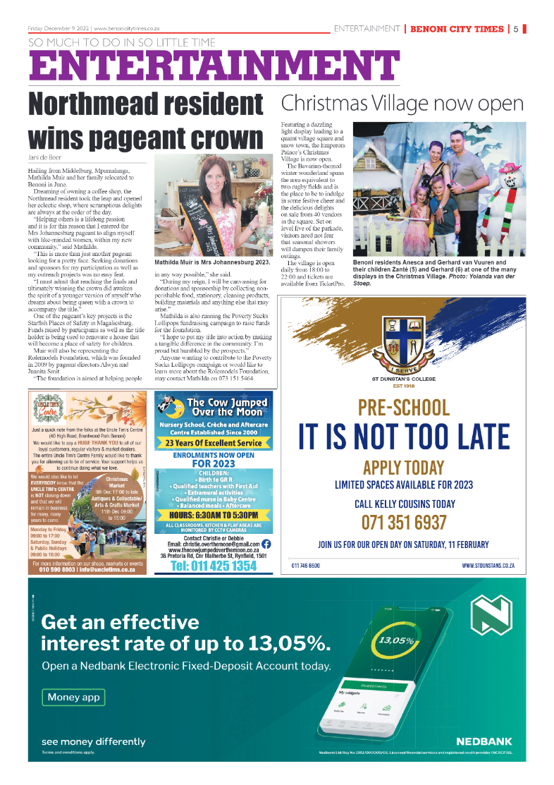 Benoni City Times 9 Dec 2022 page 5