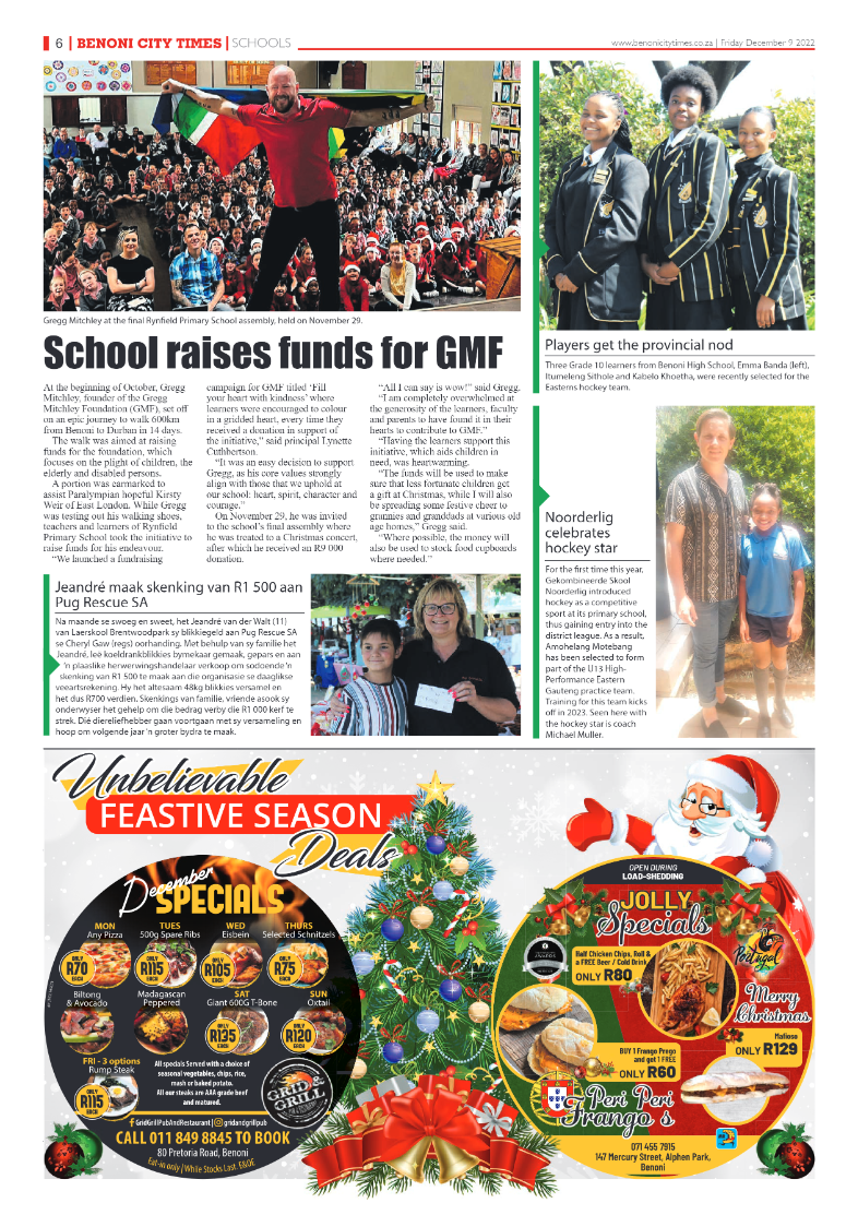 Benoni City Times 9 Dec 2022 page 6