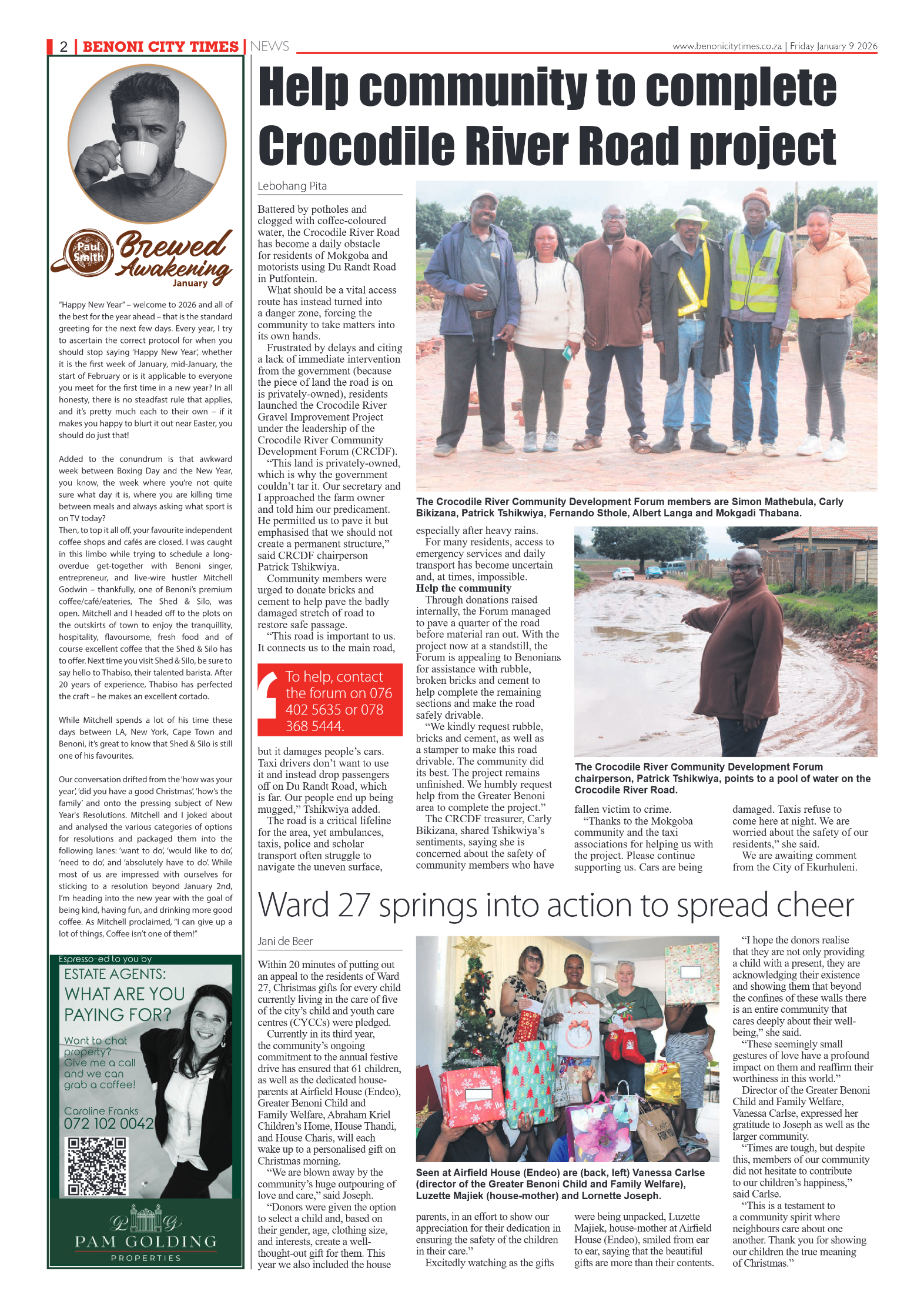 Benoni City Times 9 January 2026 page 2