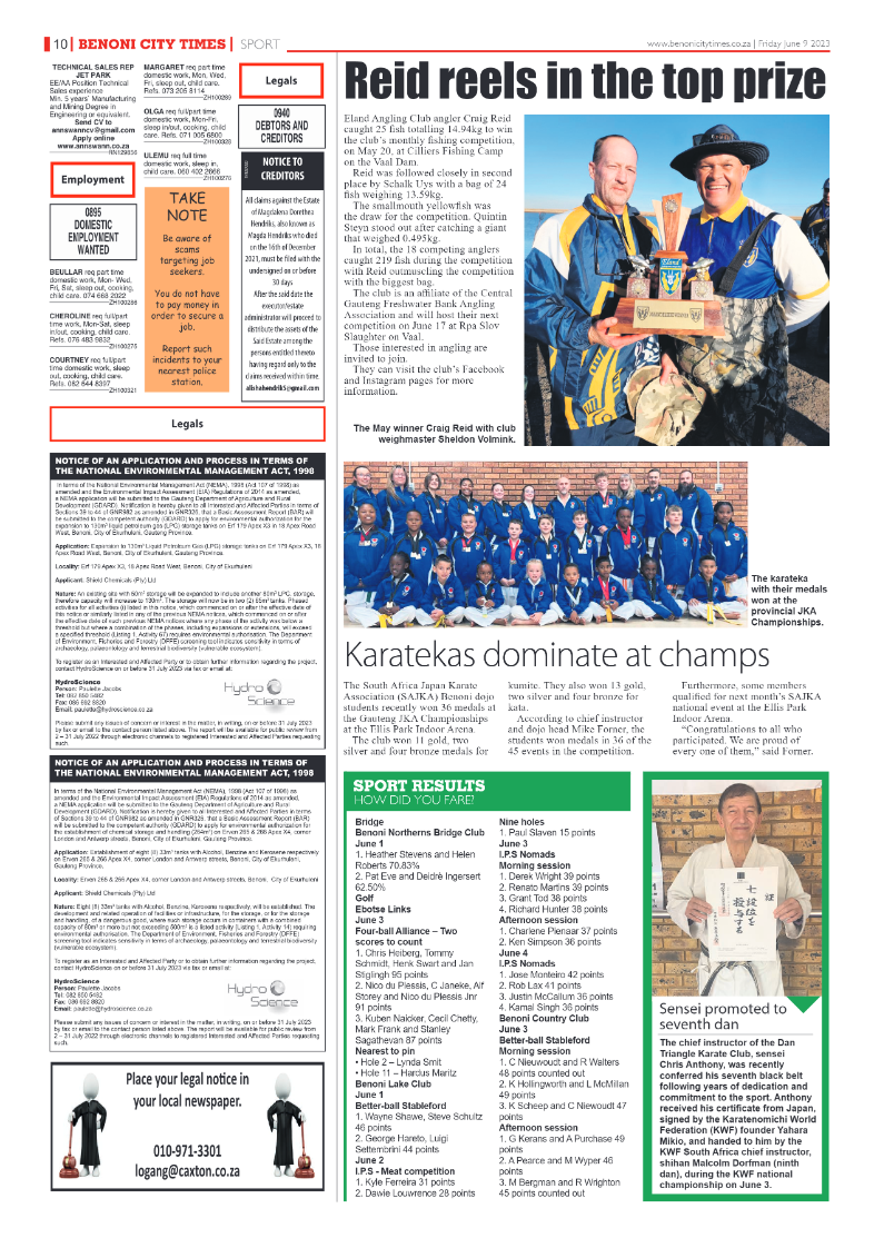 Benoni City Times 9 June 2023 page 10
