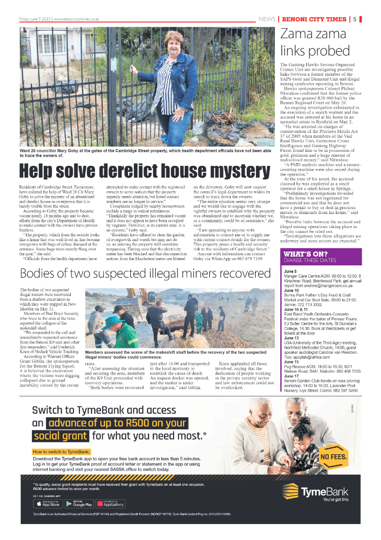 Benoni City Times 9 June 2023 page 5