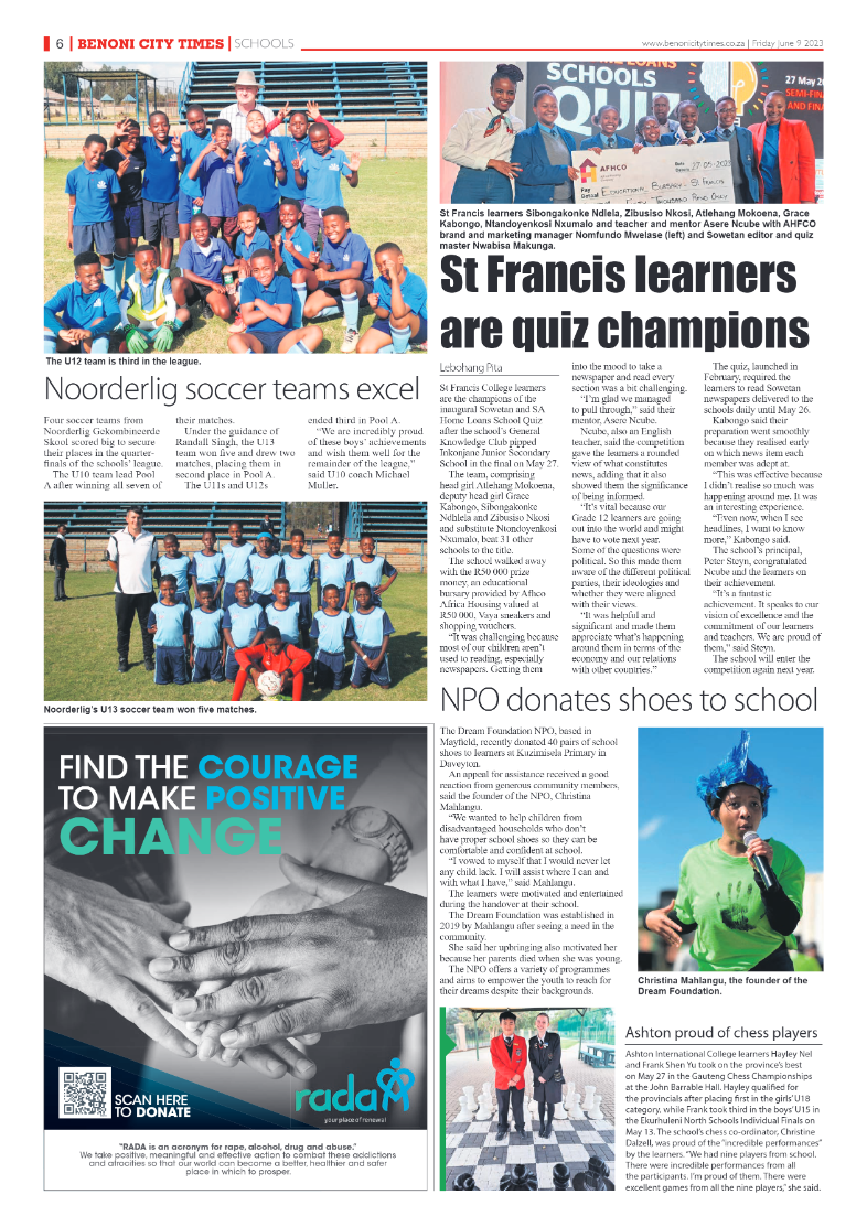 Benoni City Times 9 June 2023 page 6