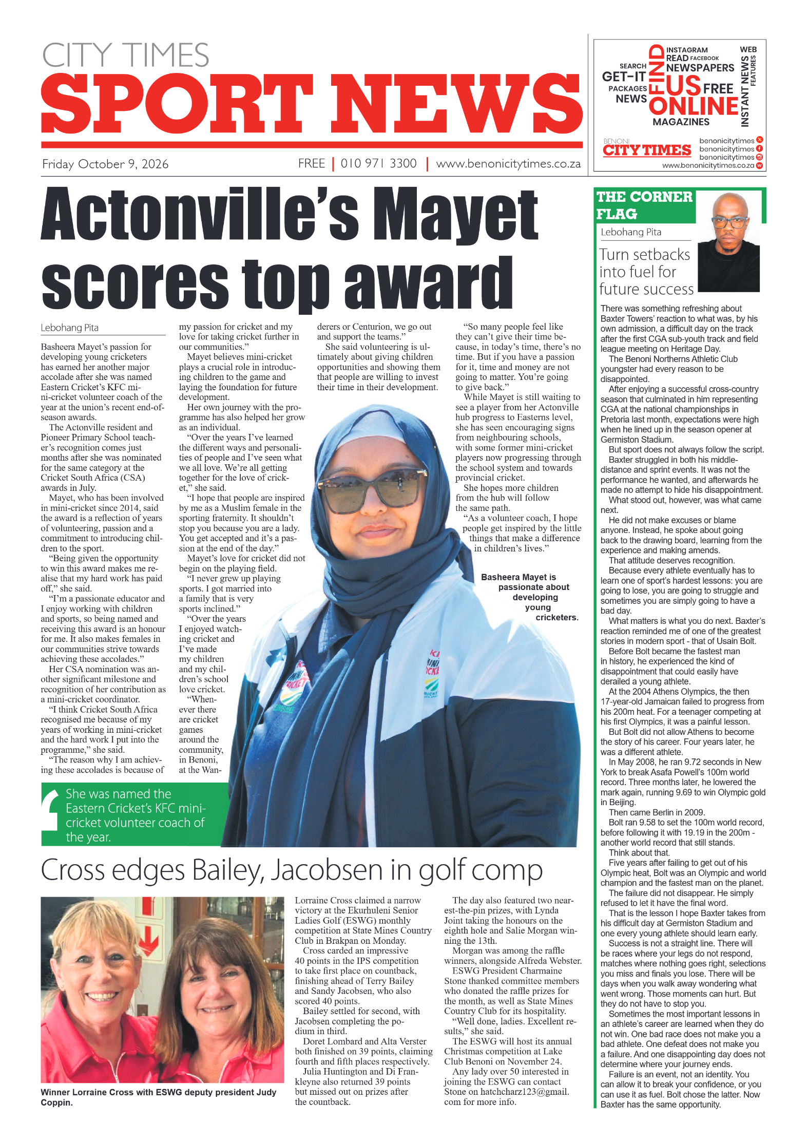 Benoni City Times 9 October 2026 page 10