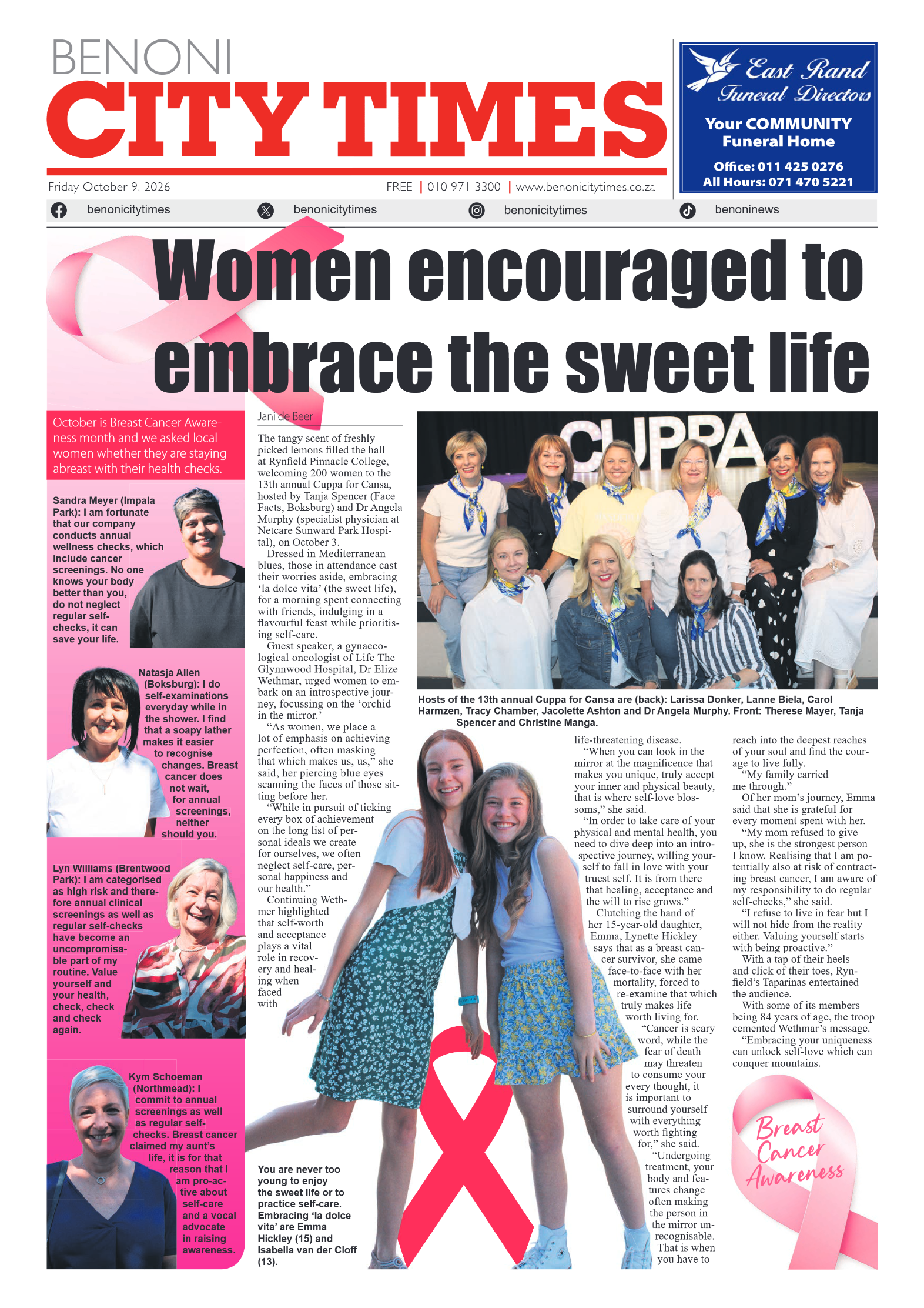 Benoni City Times 9 October 2026 page 3