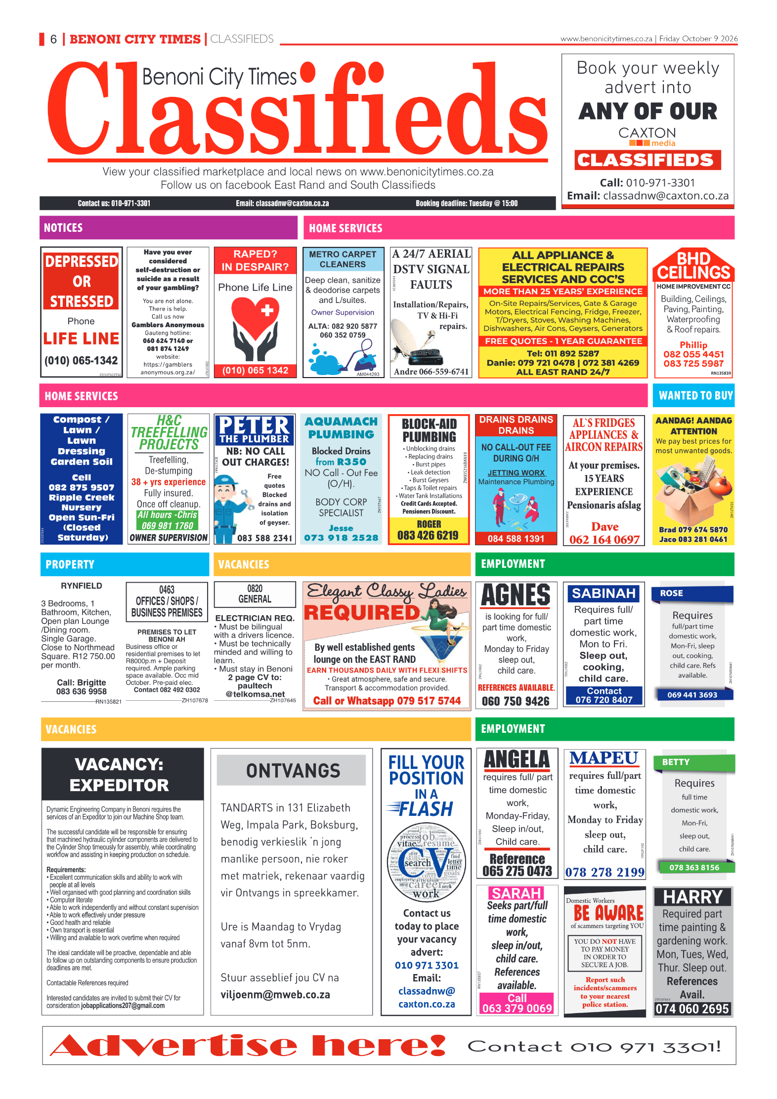 Benoni City Times 9 October 2026 page 8