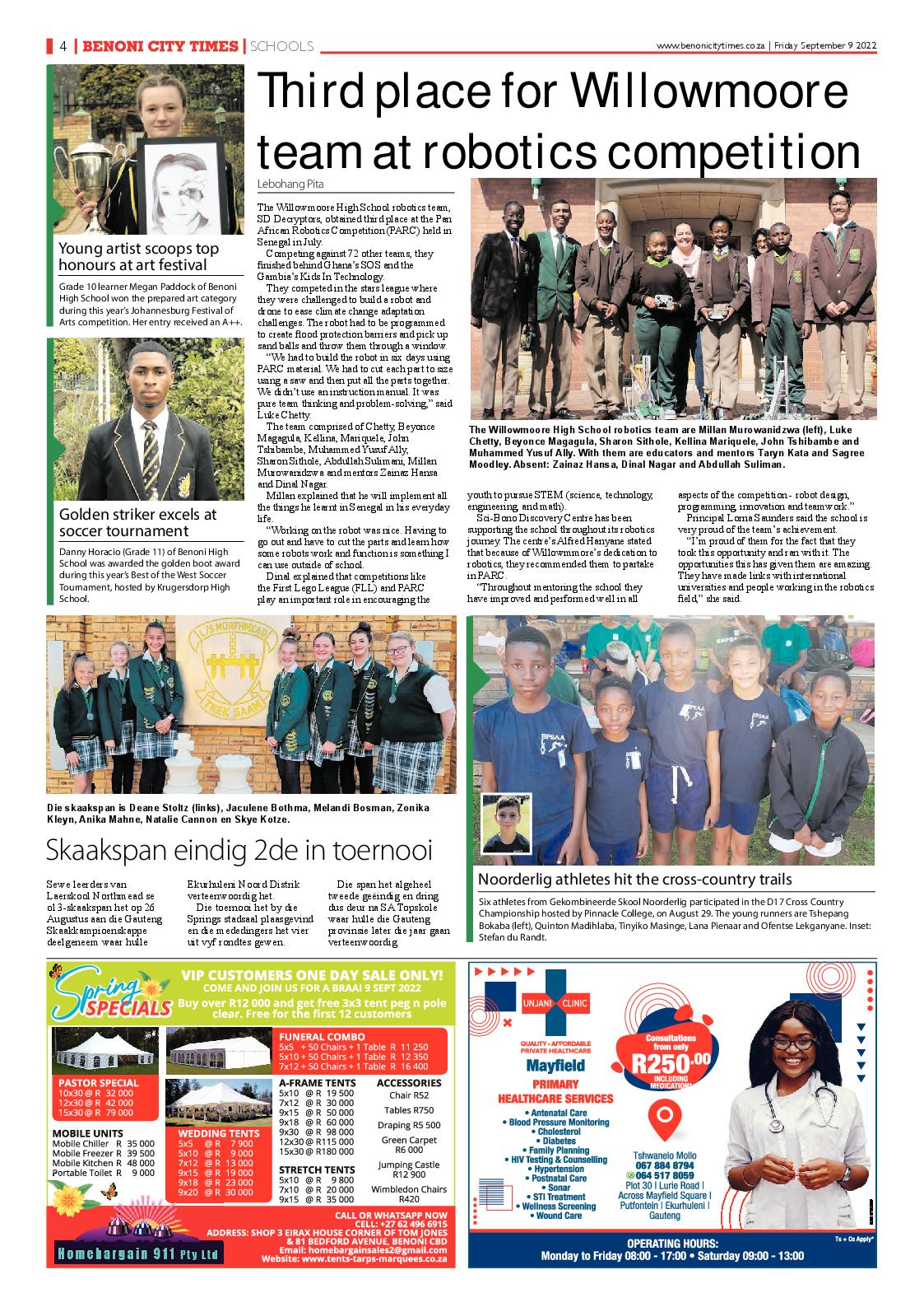 Benoni City Times 9 September 2022 page 4