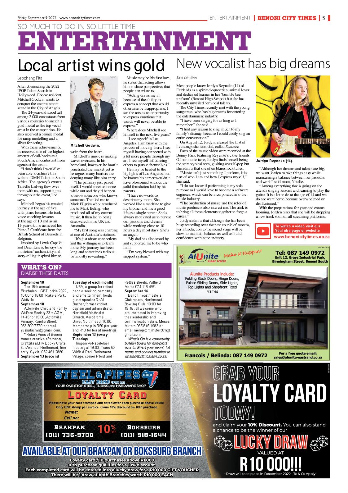 Benoni City Times 9 September 2022 page 5
