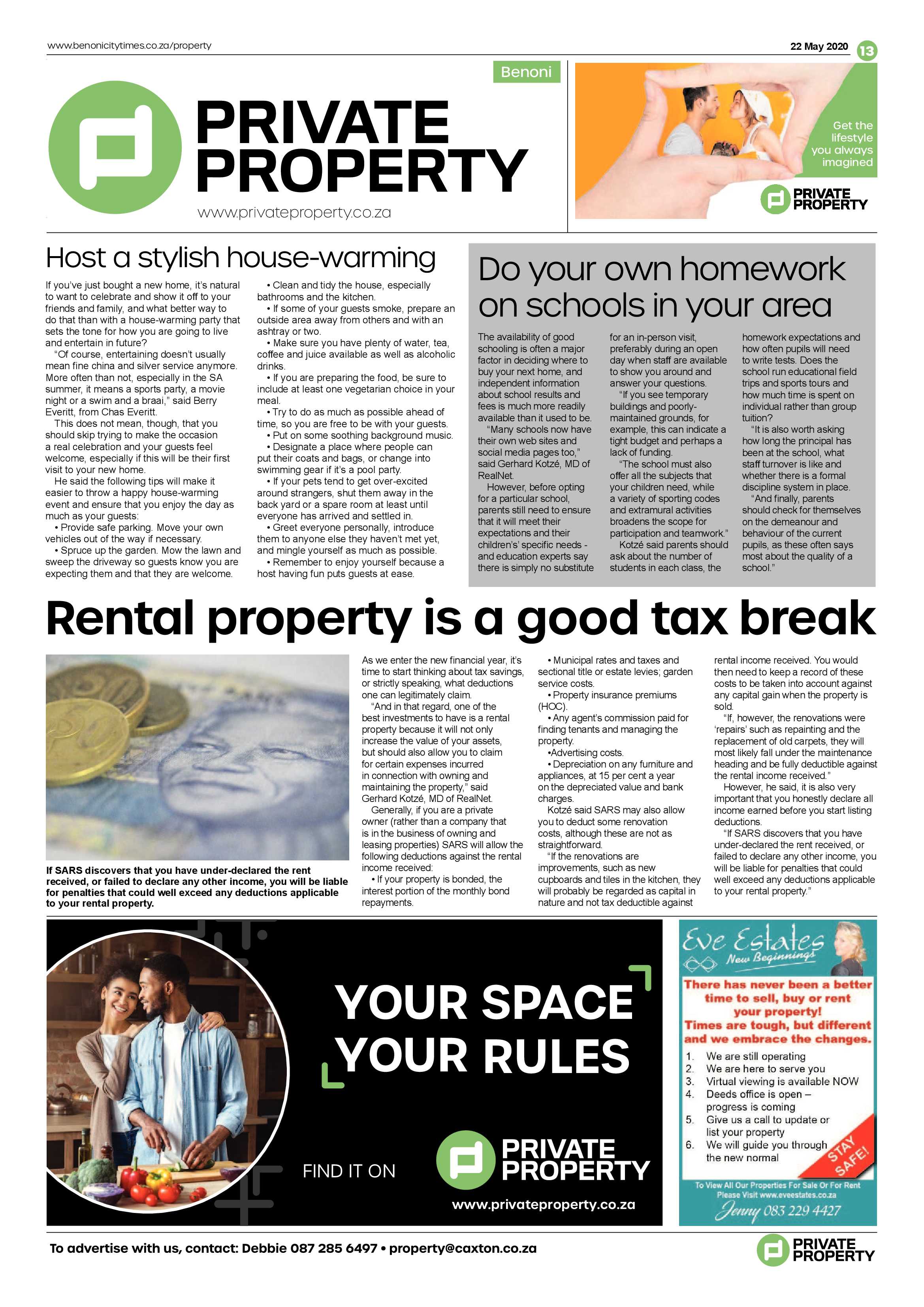 Benoni City Times  21 May 2020 page 13