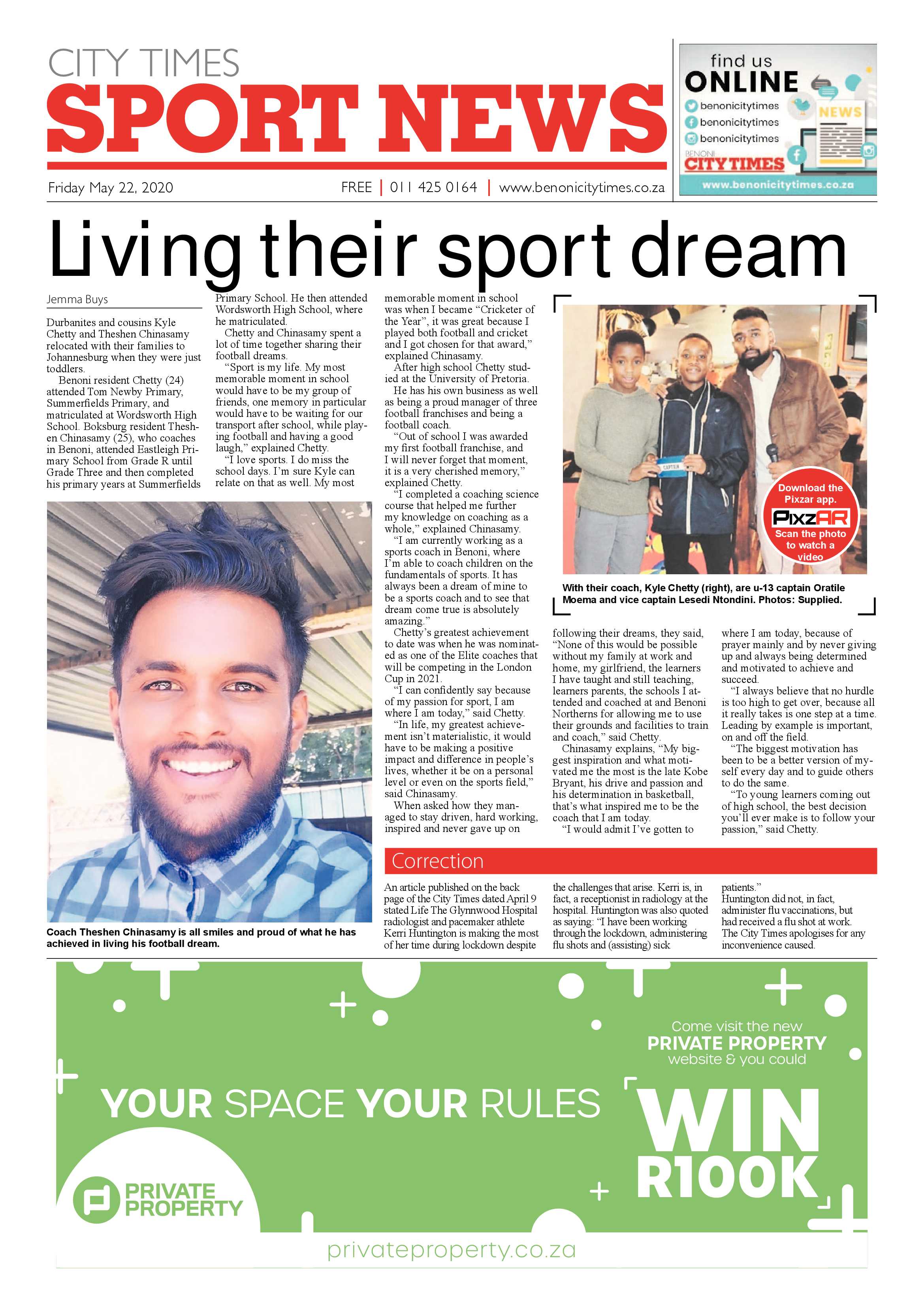Benoni City Times  21 May 2020 page 16