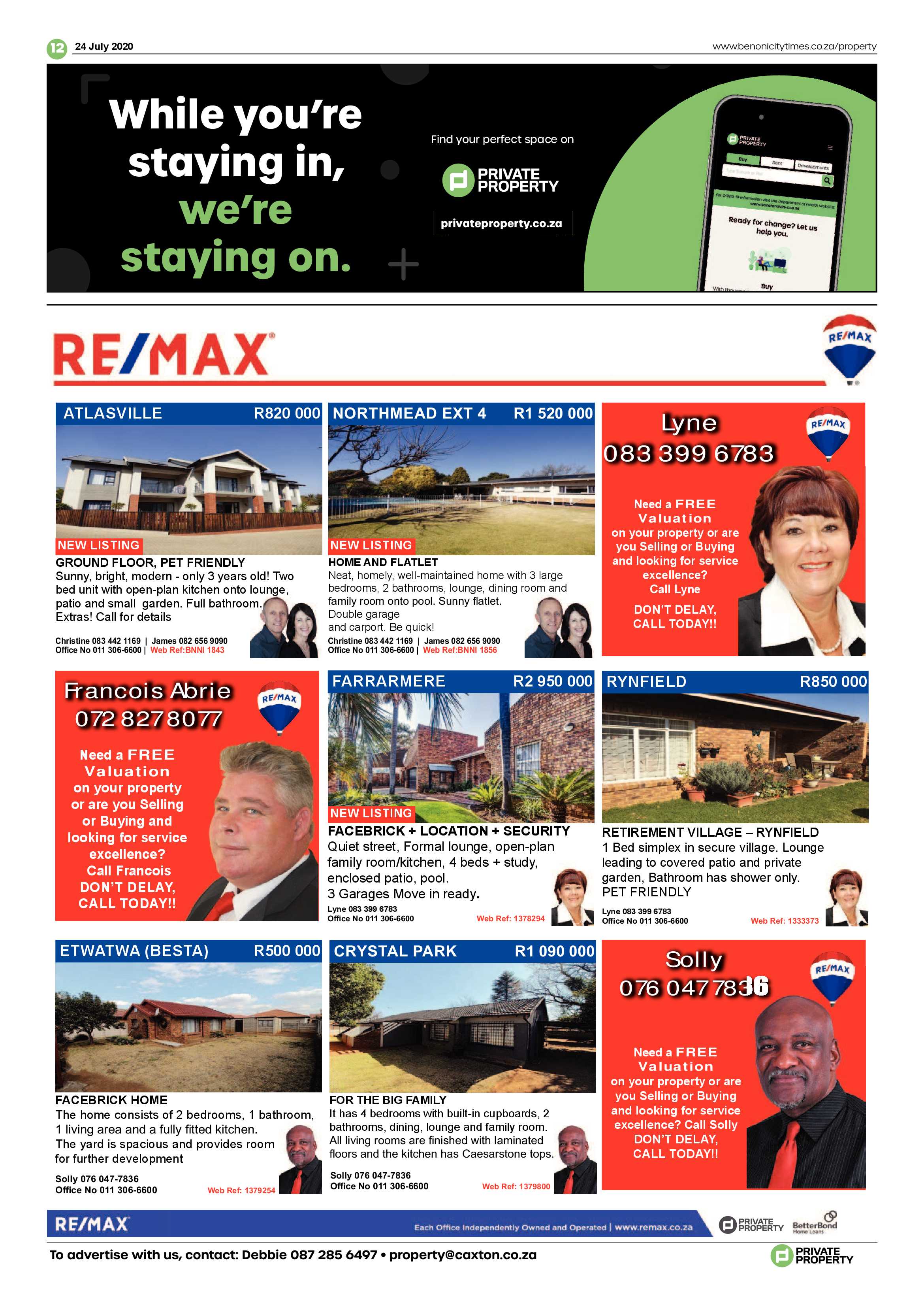 Benoni City Times  July 23 2020 page 12