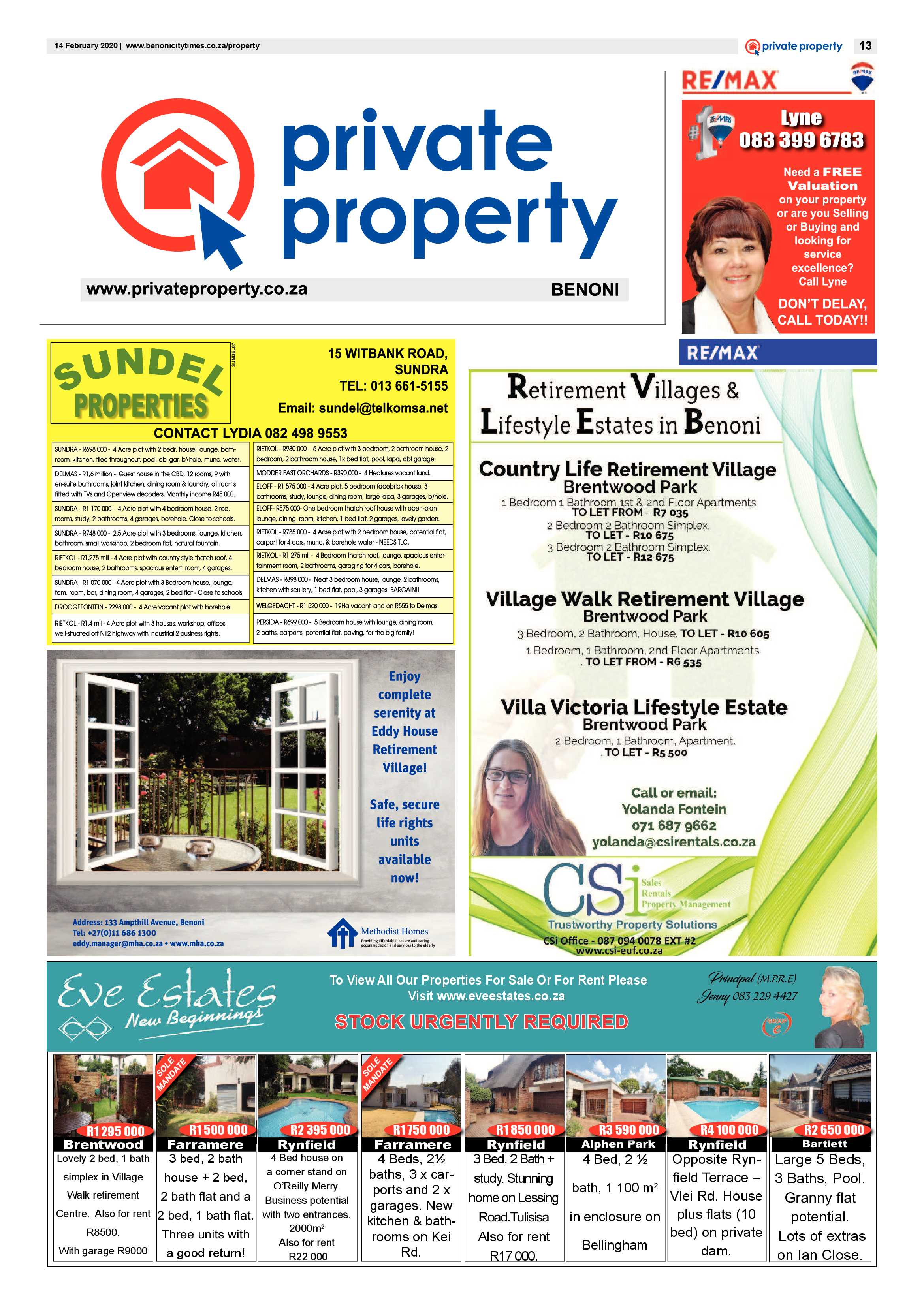 Benoni City Times 13 February 2020 page 13