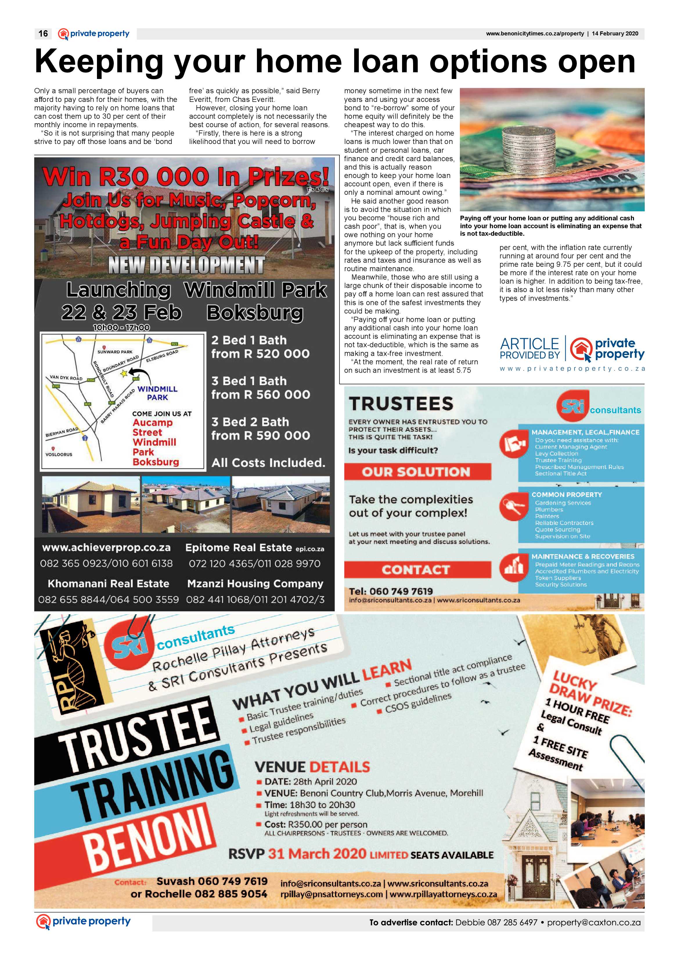 Benoni City Times 13 February 2020 page 16