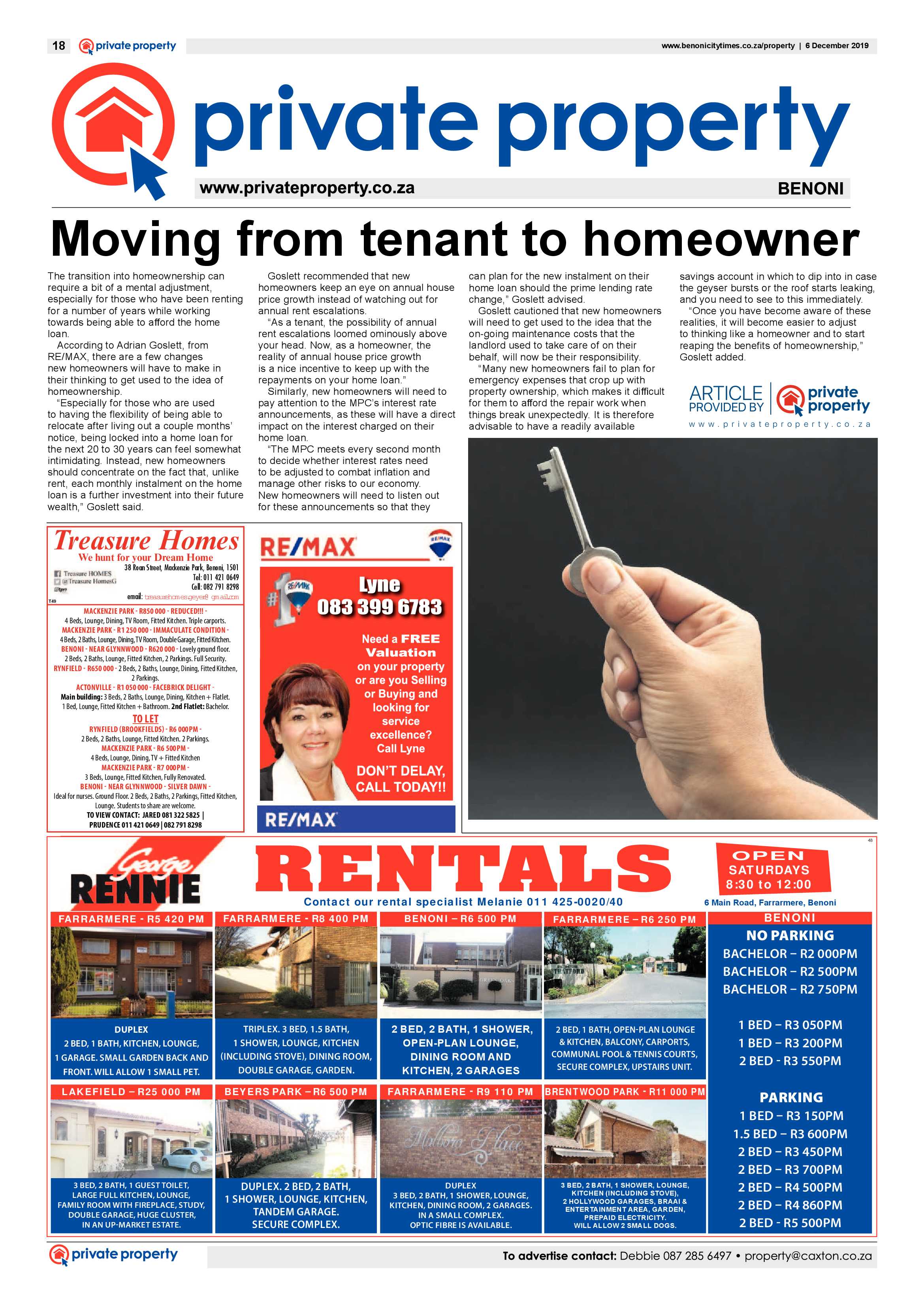 Benoni City times 05 December 2019 page 18