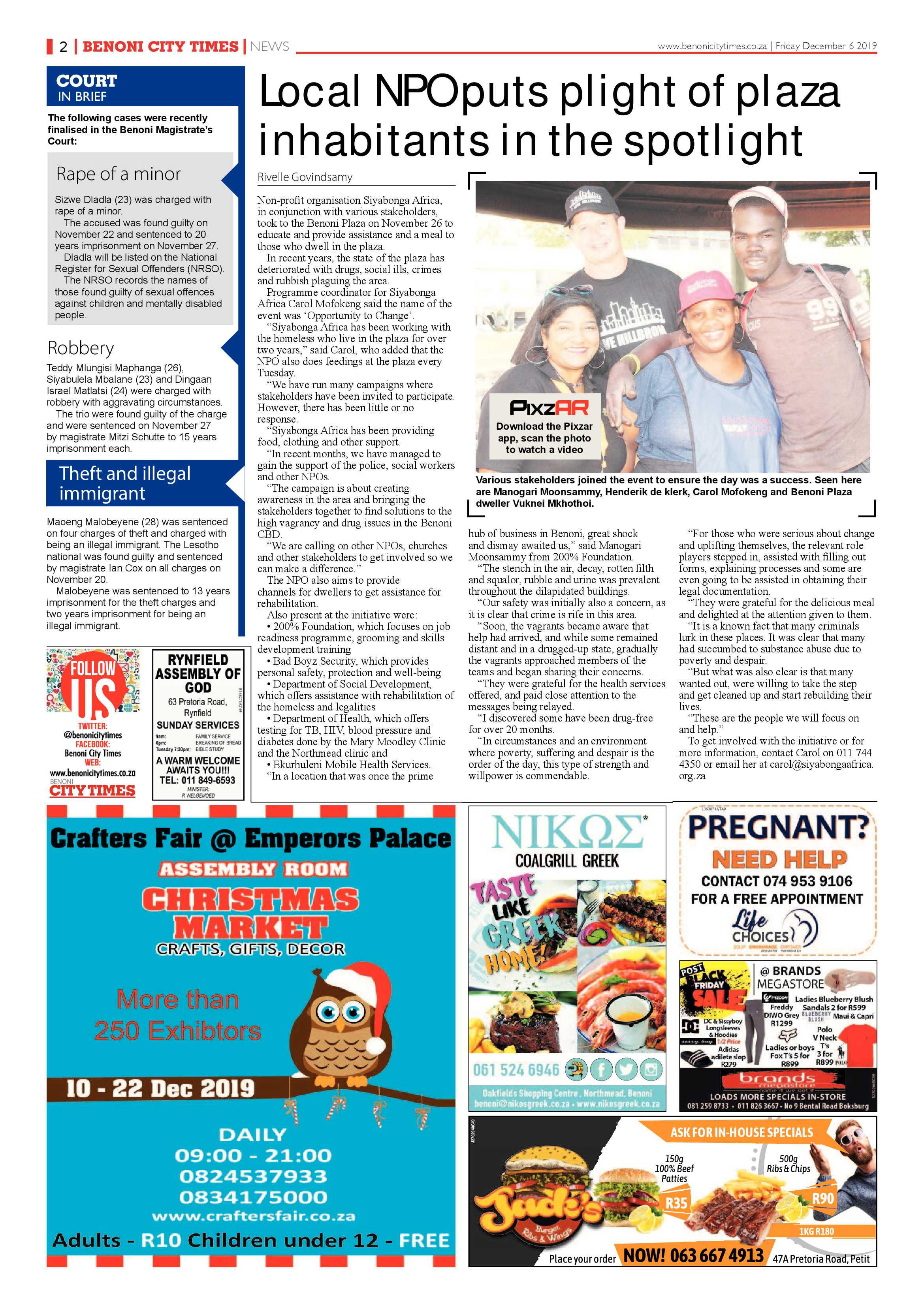 Benoni City times 05 December 2019 page 2