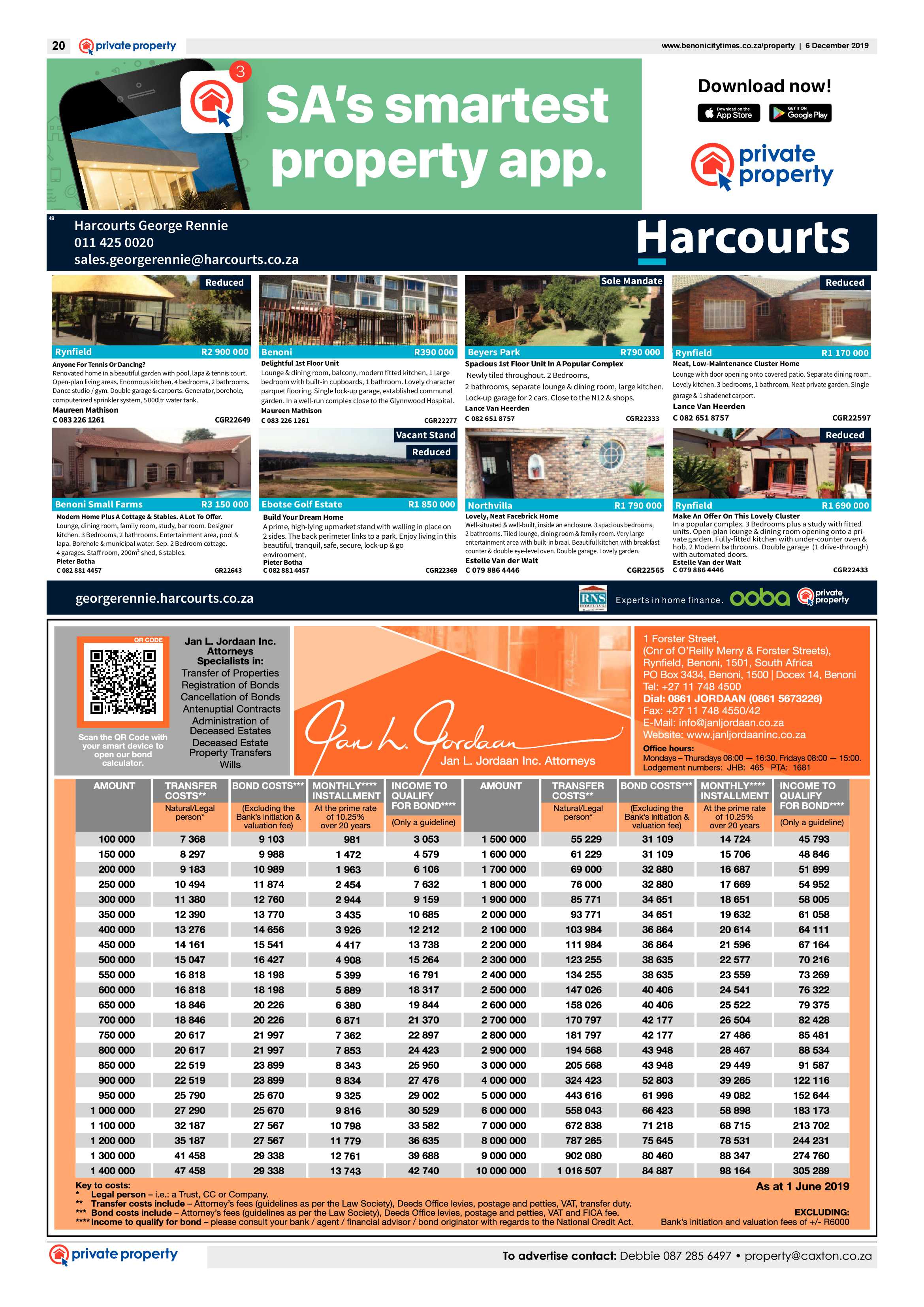 Benoni City times 05 December 2019 page 20