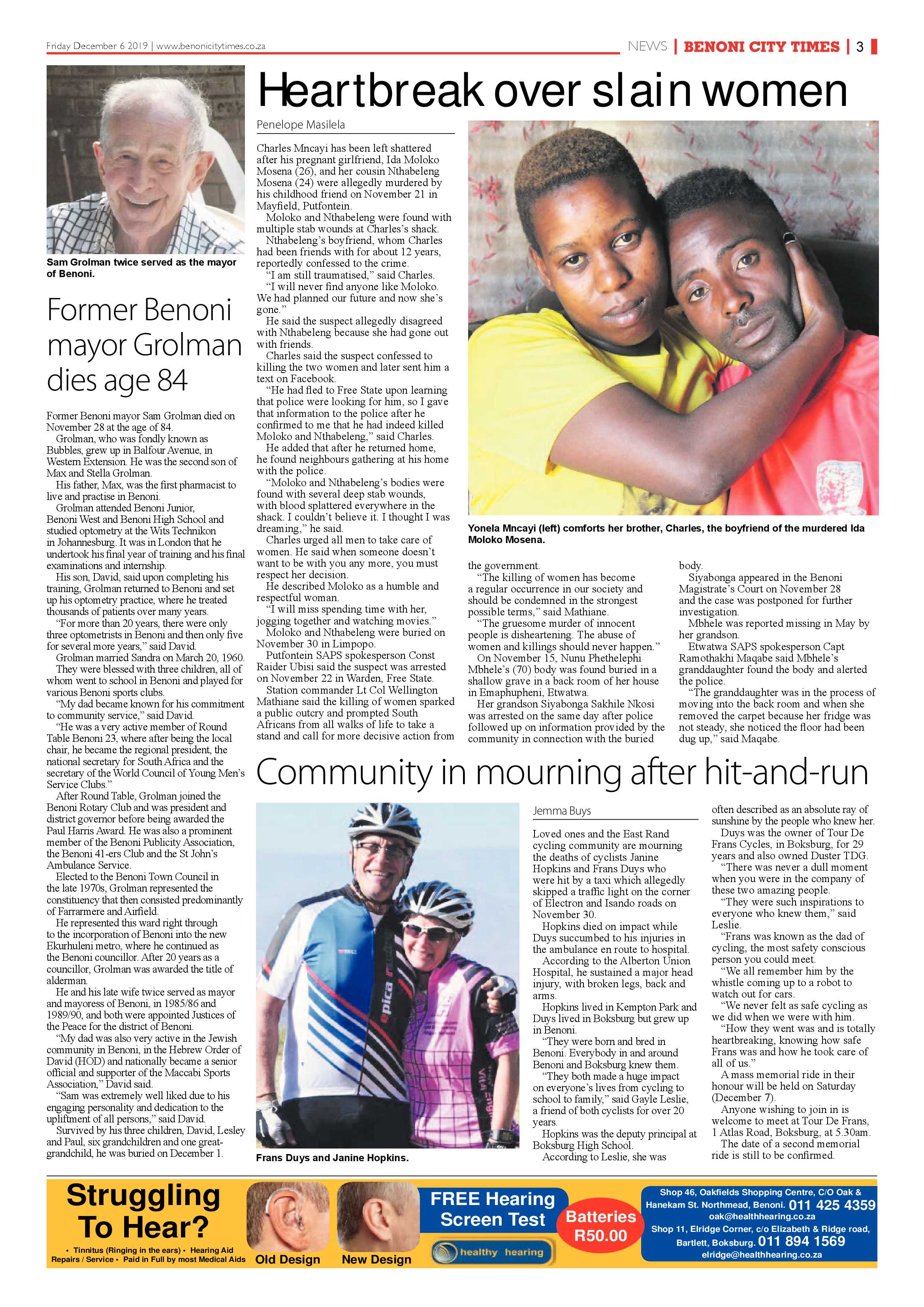 Benoni City times 05 December 2019 page 3