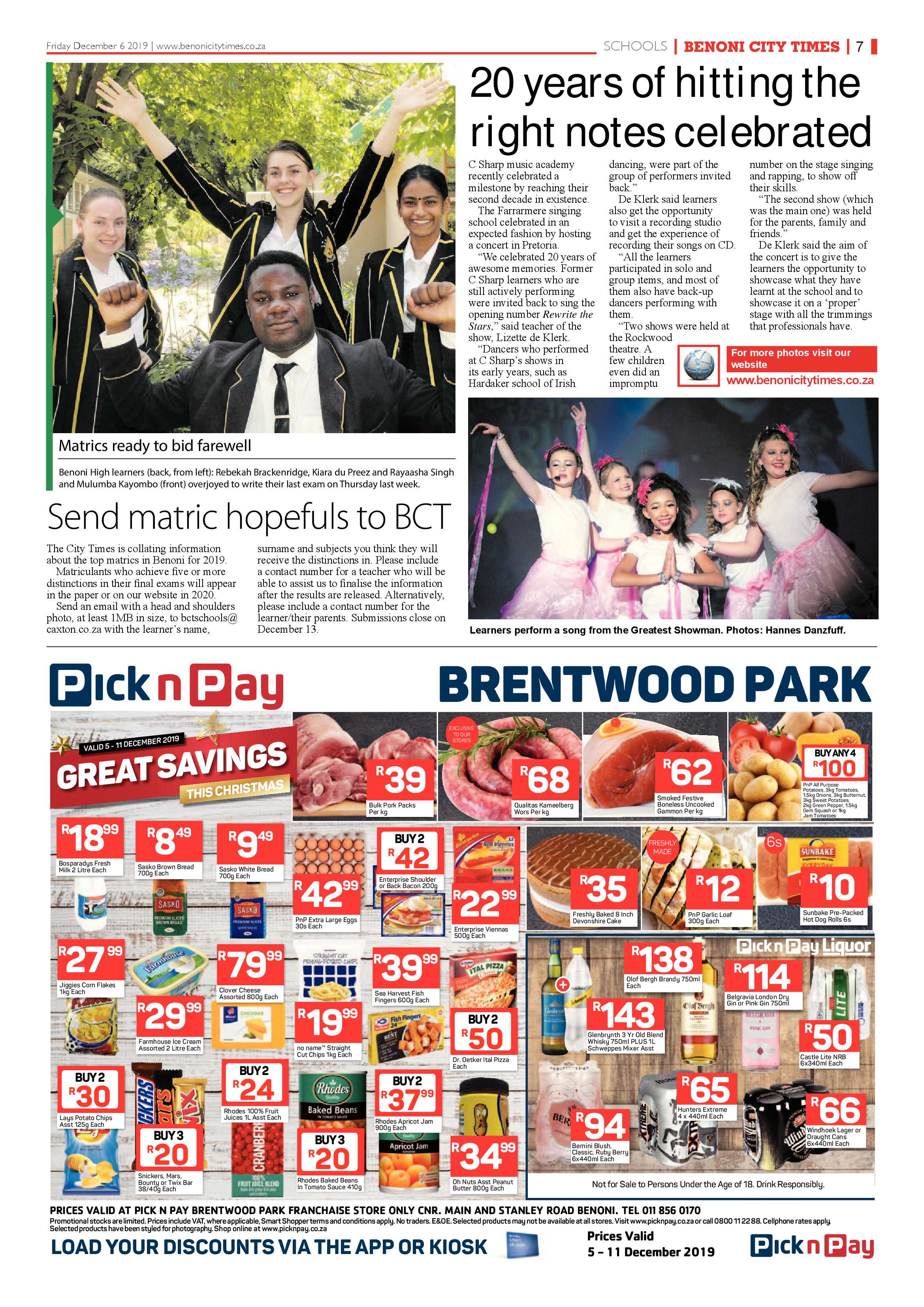 Benoni City times 05 December 2019 page 7